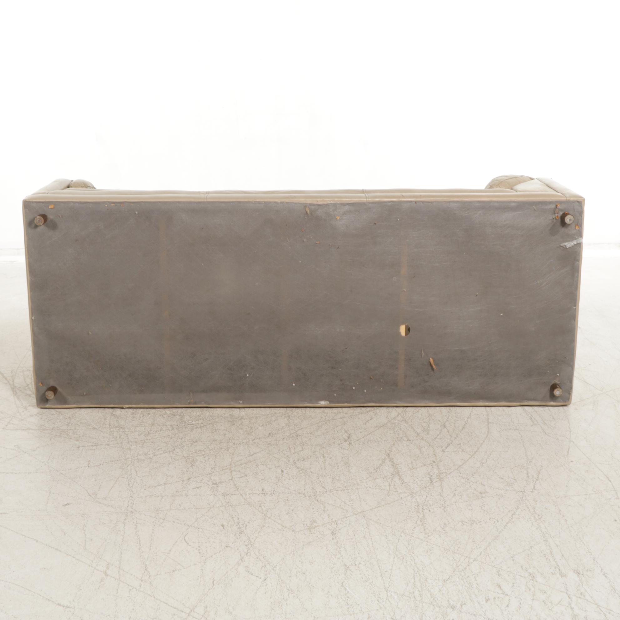 The Leather Factory Tan Sofa