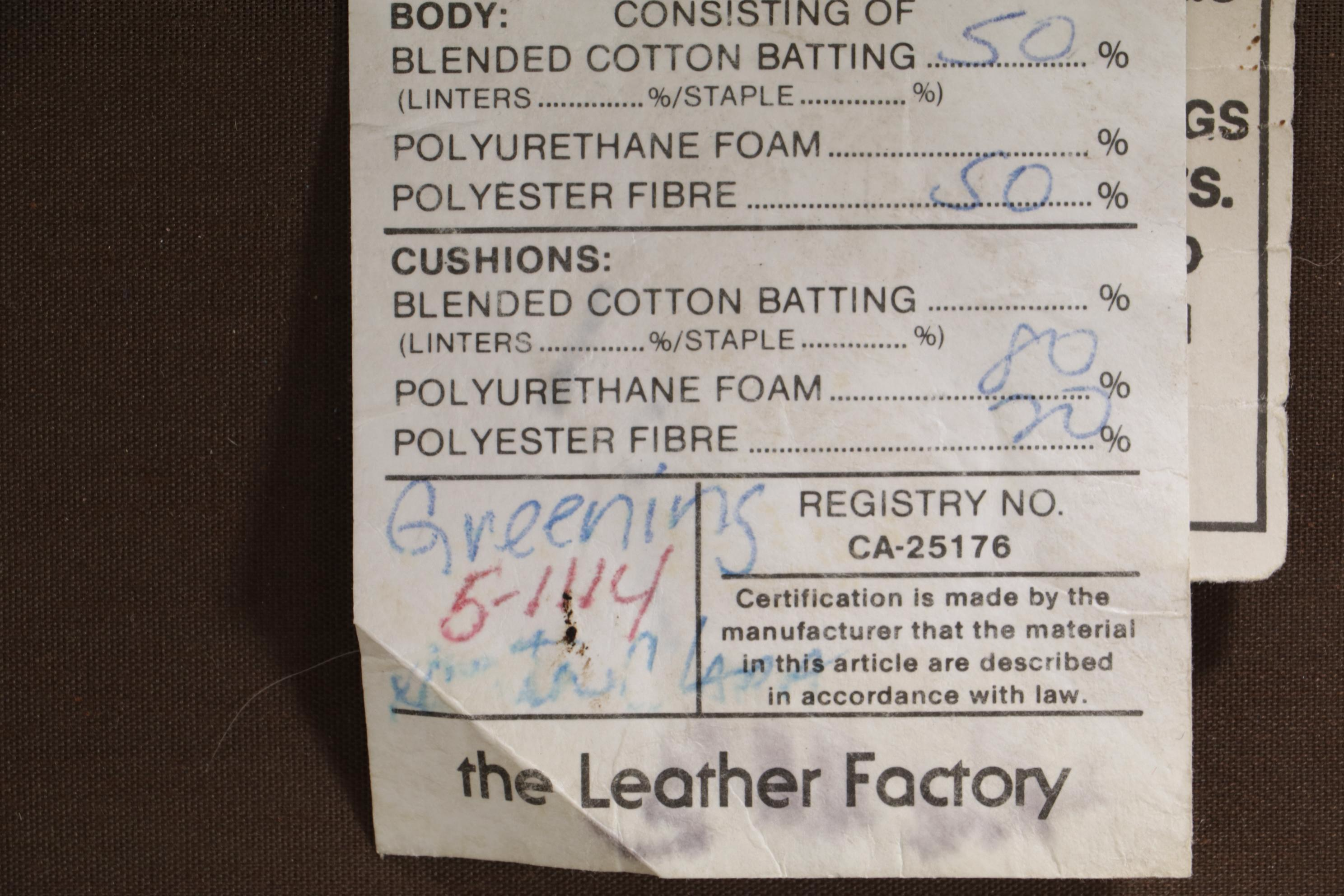 The Leather Factory Tan Sofa