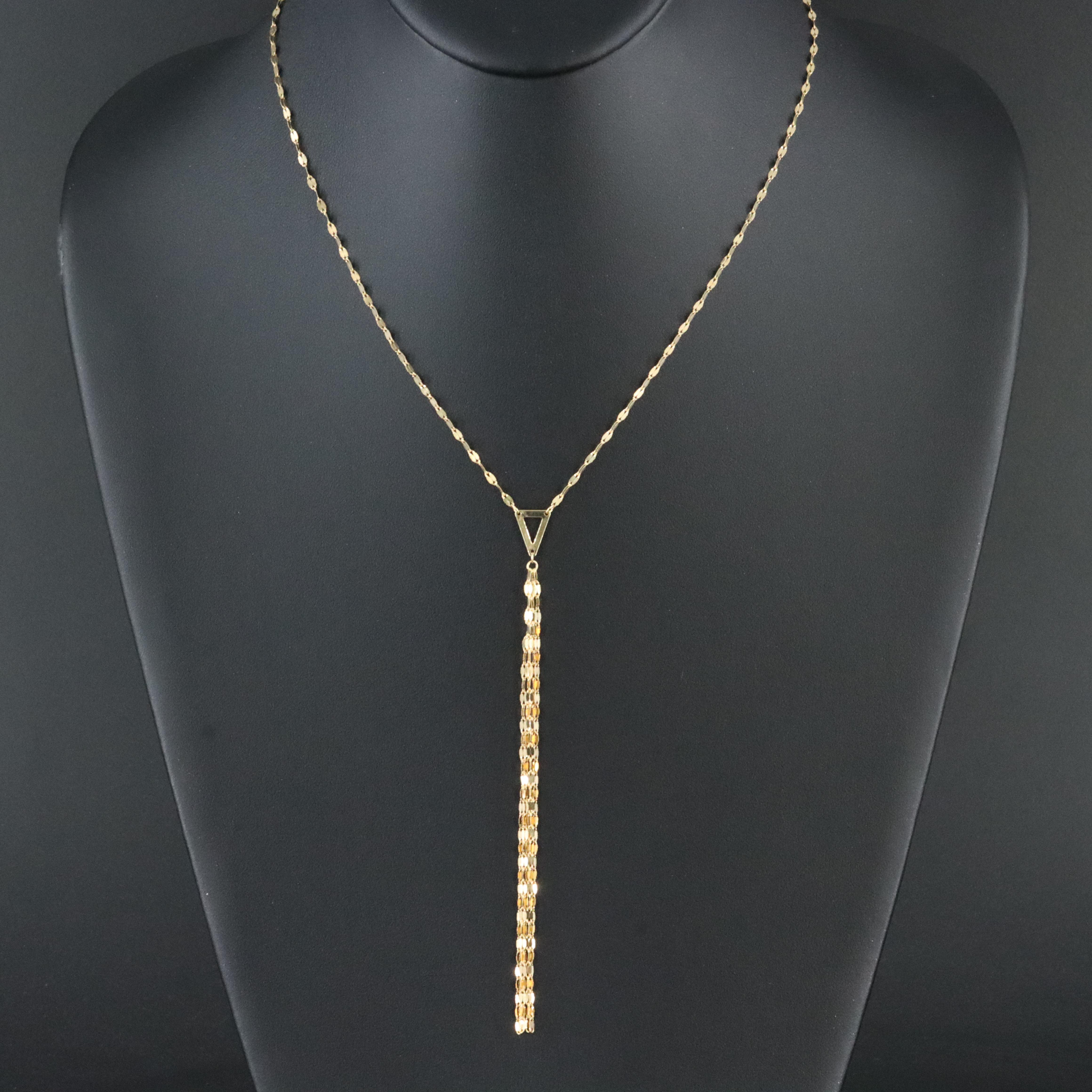 14K Tassel Necklace