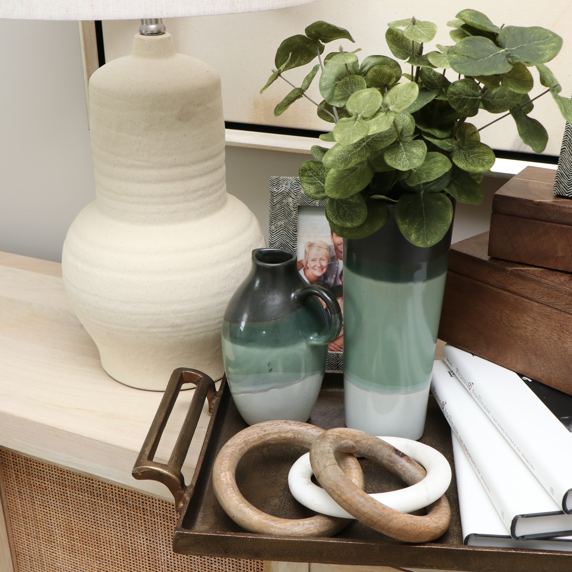 Pottery Barn Gold Tone Metal Tray, "Picasso & Apollinaire" Books, and More Décor