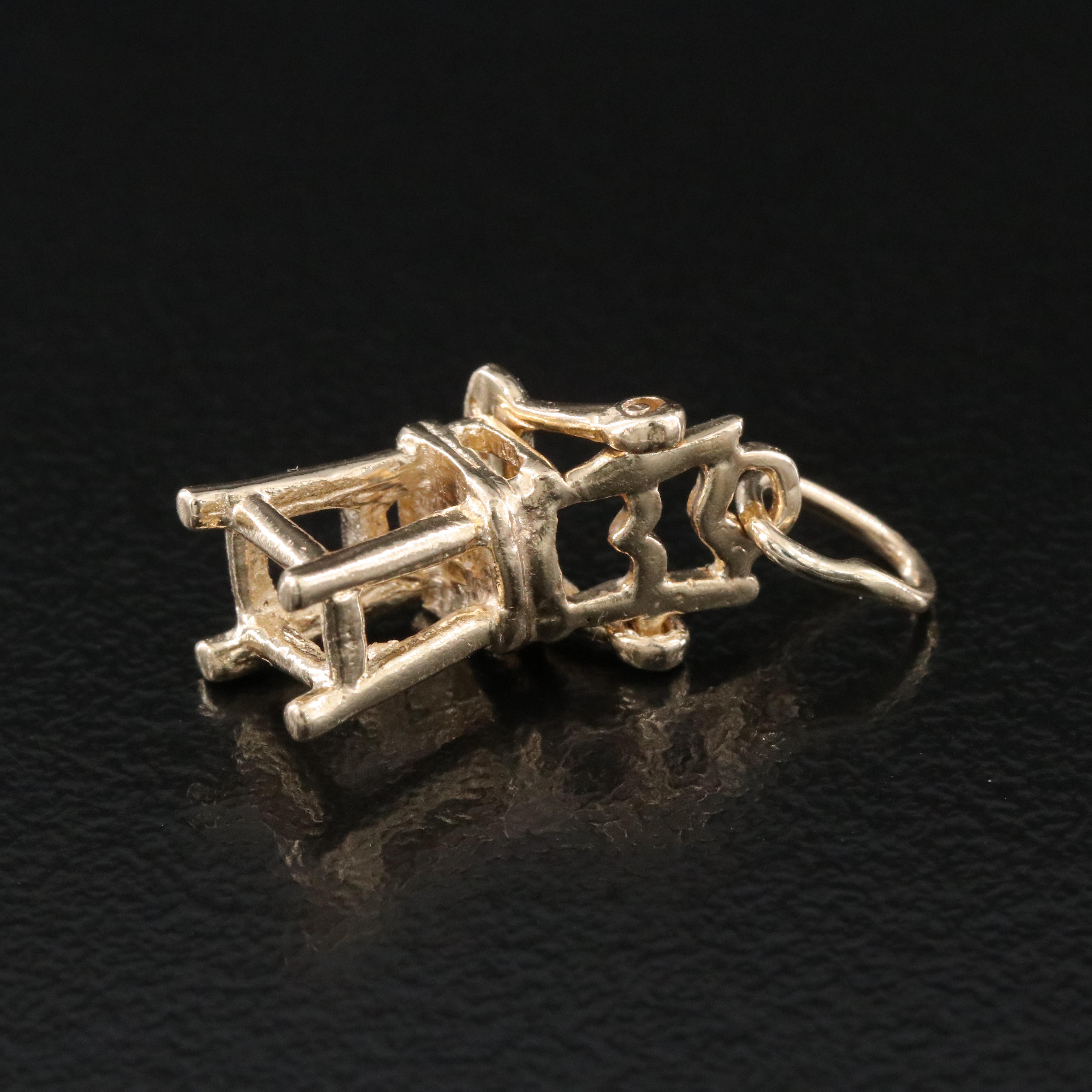 14K Articulated High Chair Charm