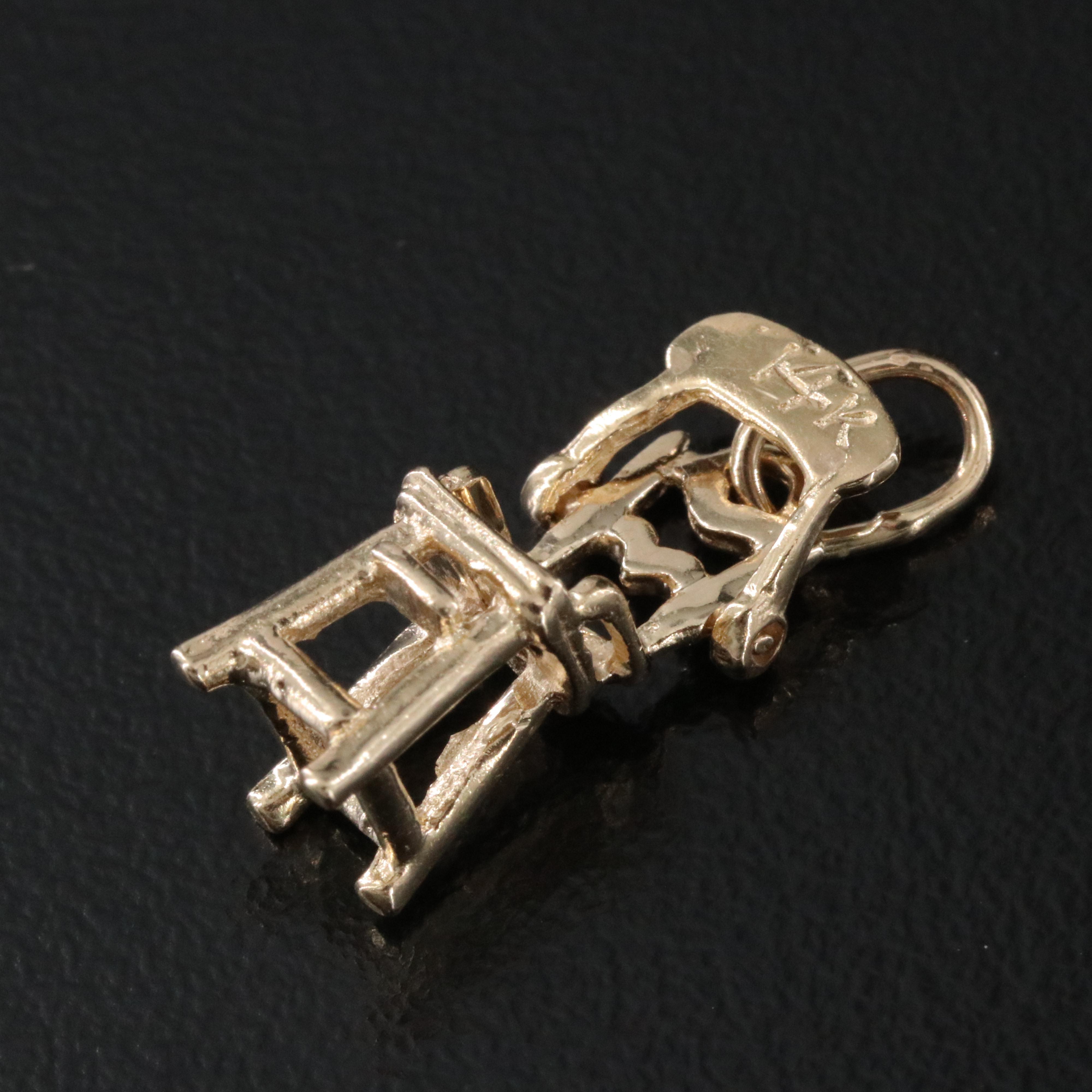 14K Articulated High Chair Charm
