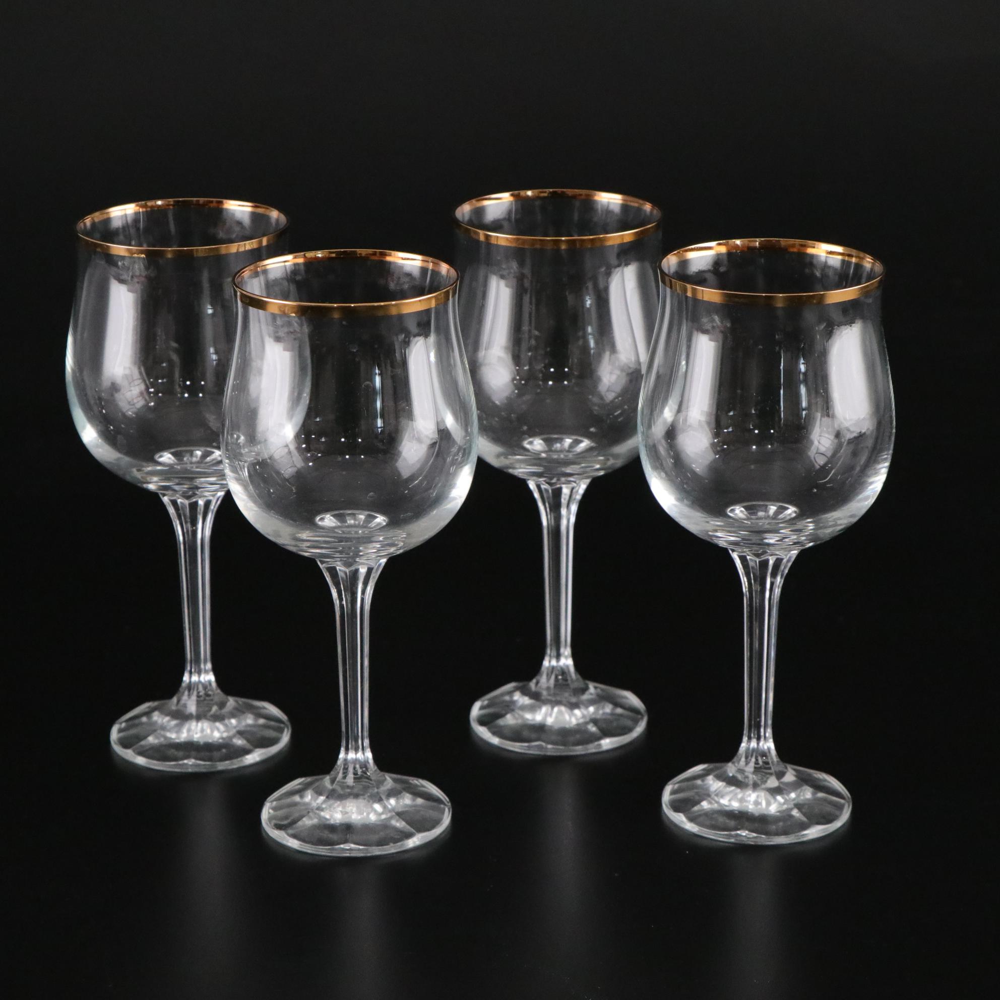 Bohemia Crystal-Crystalex "Geneve" Water Goblet and Other Holiday Crystal Wares