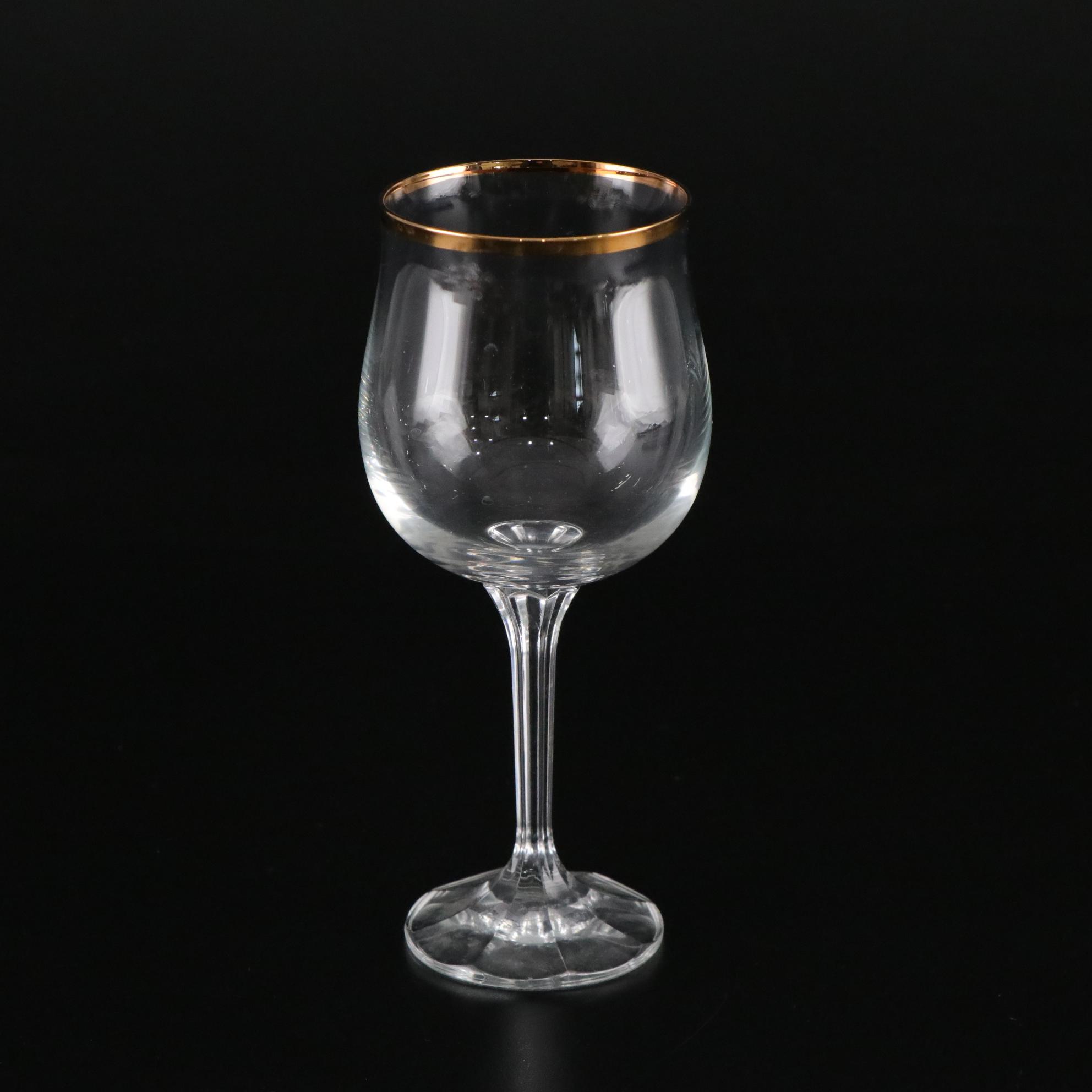 Bohemia Crystal-Crystalex "Geneve" Water Goblet and Other Holiday Crystal Wares