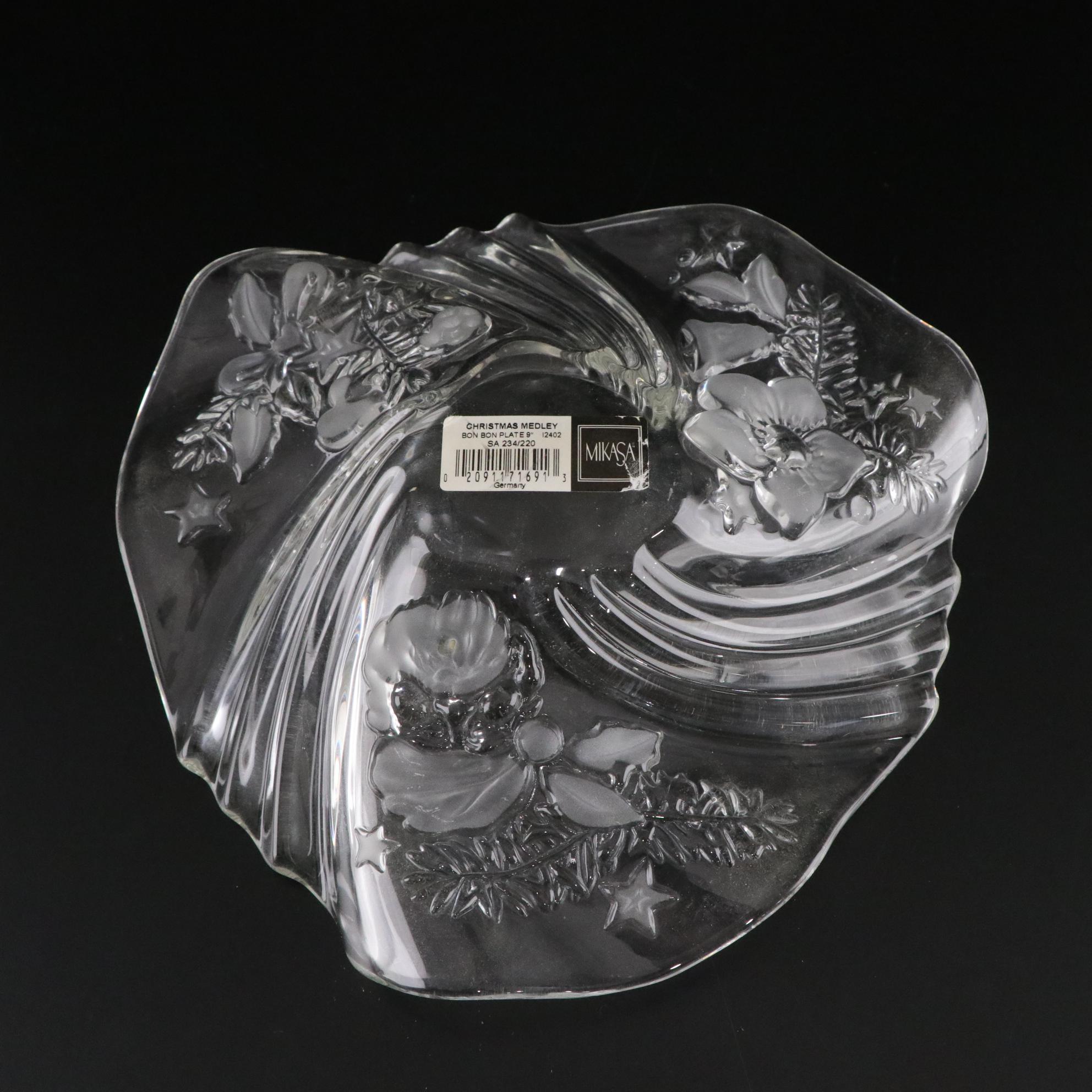 Bohemia Crystal-Crystalex "Geneve" Water Goblet and Other Holiday Crystal Wares