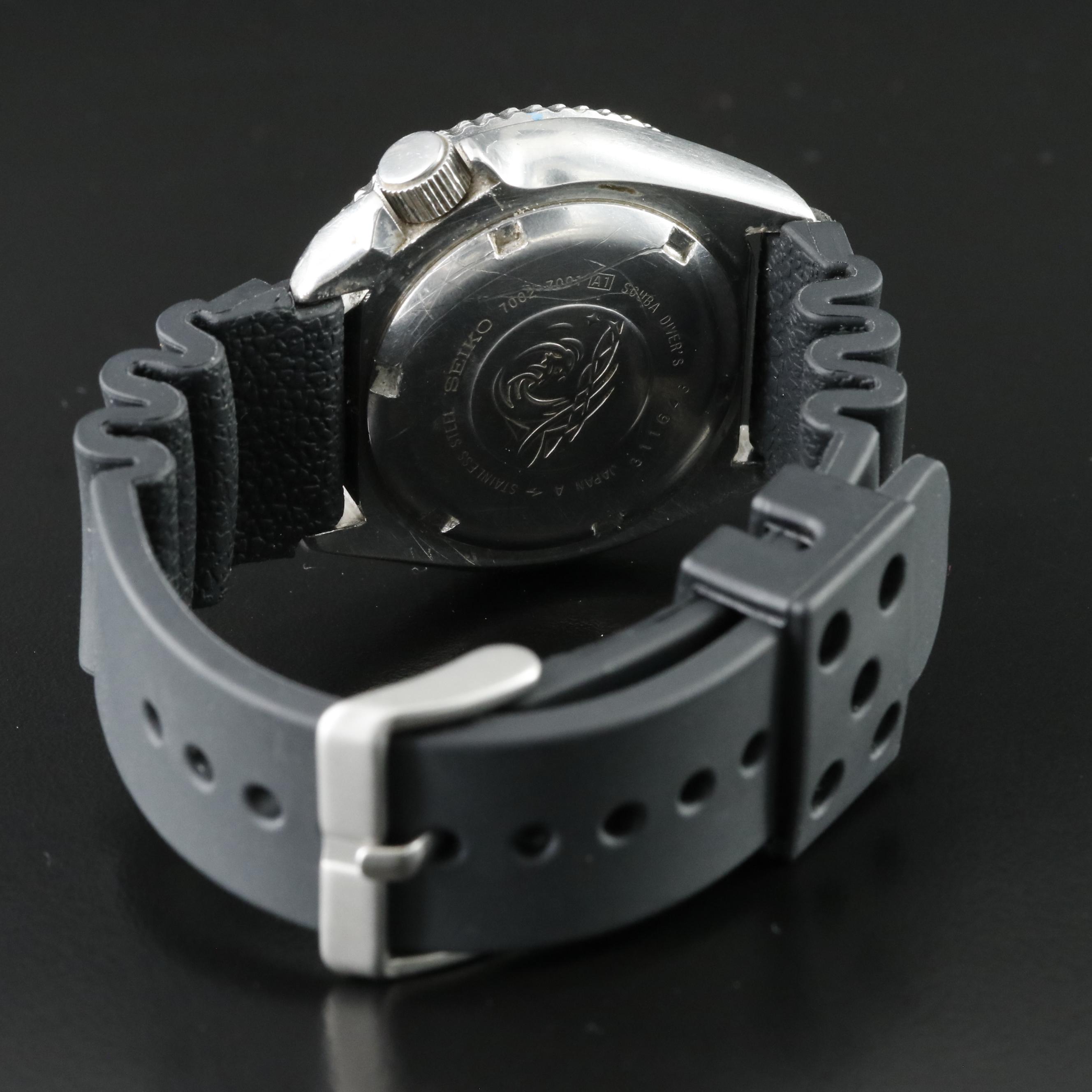 Seiko Scuba Diver's 150M Stainless Steel Date Model 7002 Watch