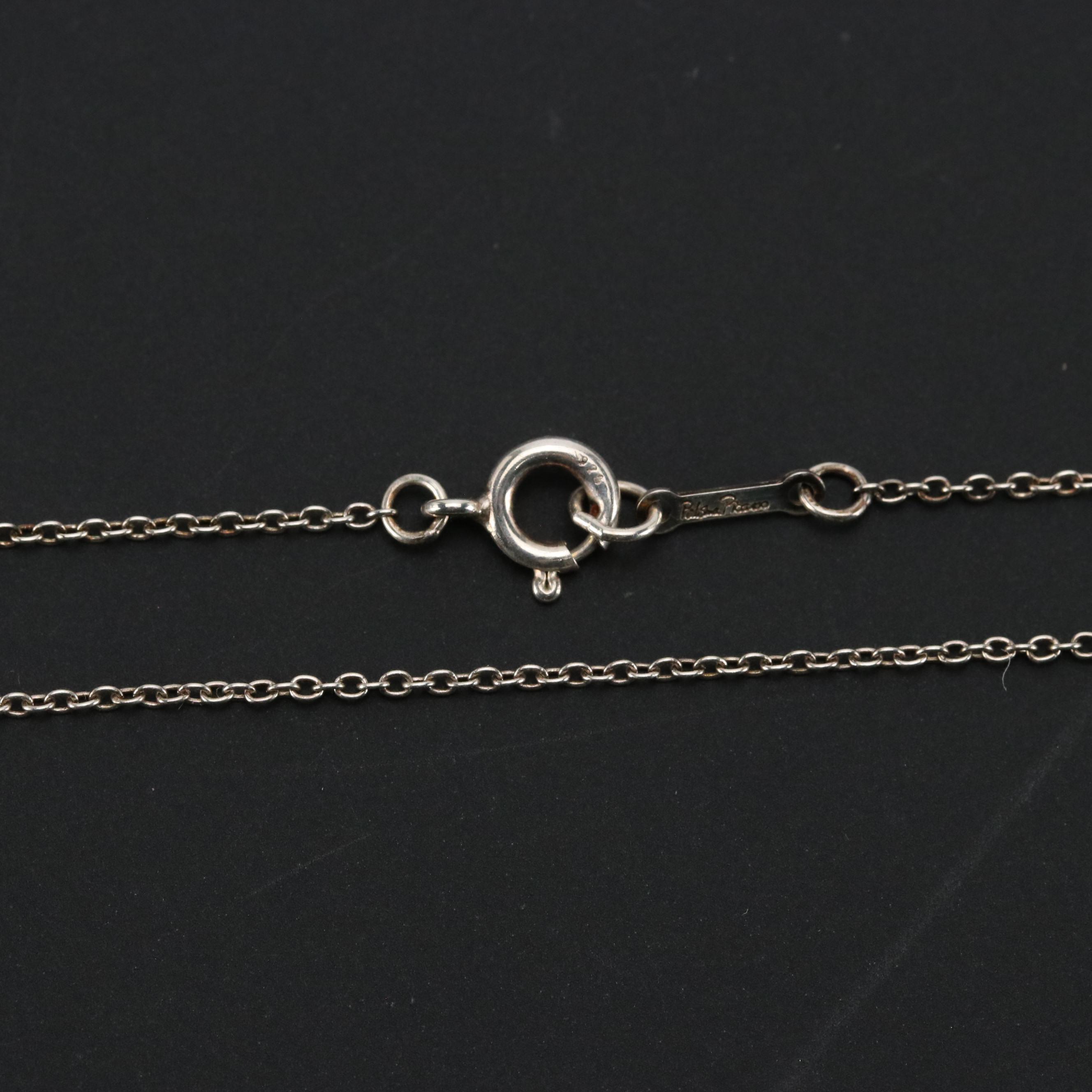 Paloma Picasso for Tiffany & Co. Sterling Tenderness Heart Necklace with Box