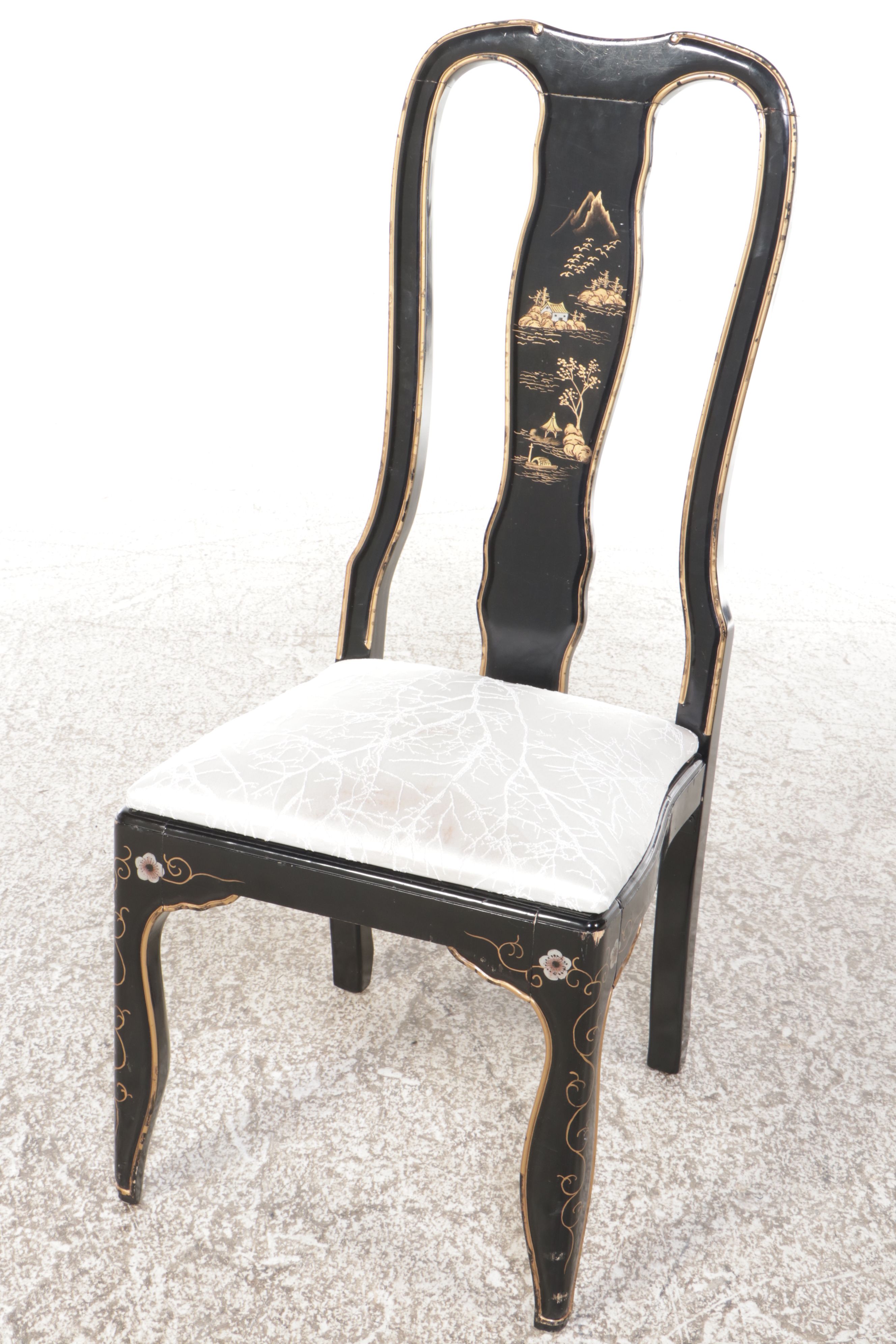 Jasper Furniture Chinese Style Lacquered Wooden Secretary Desk and Chair