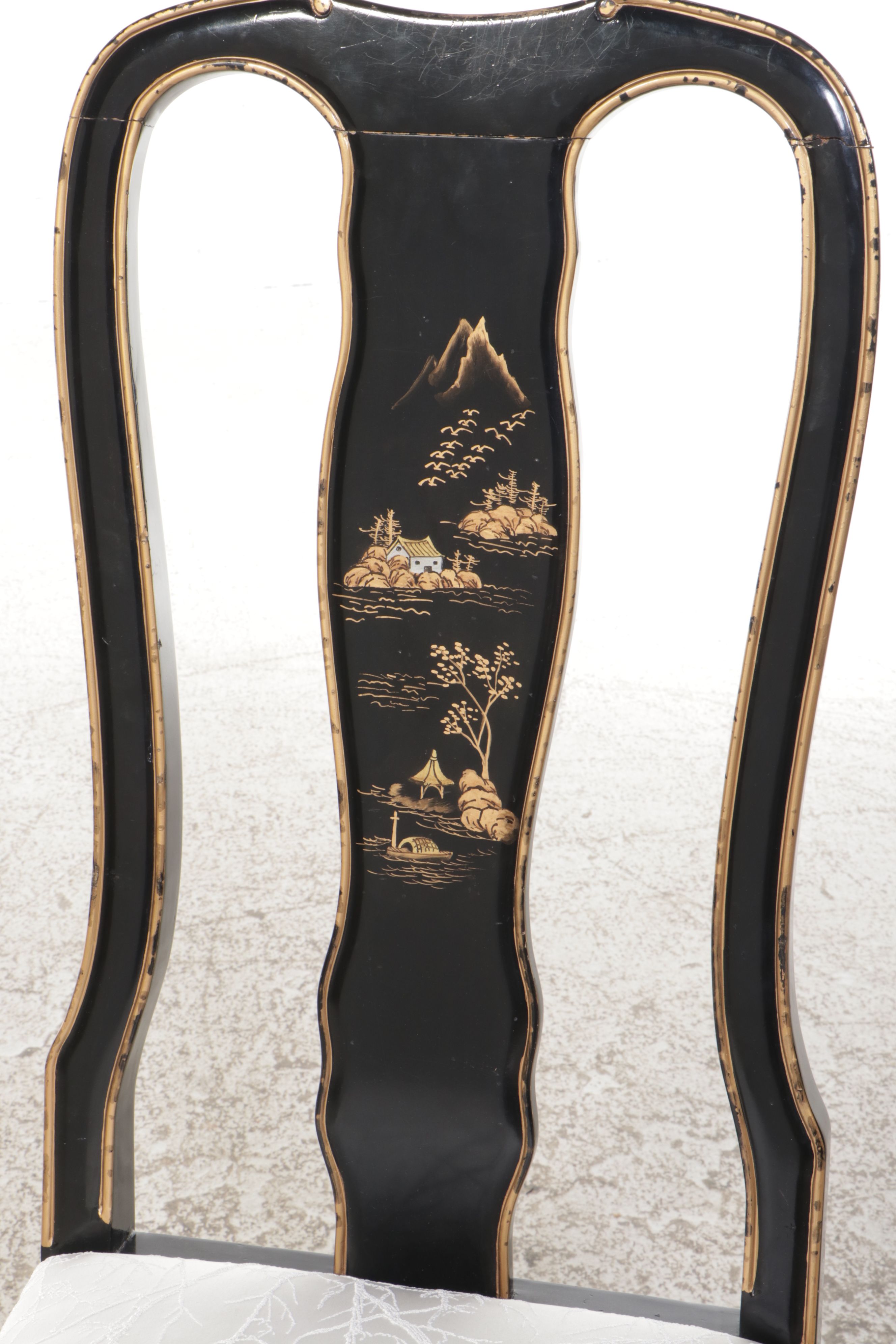 Jasper Furniture Chinese Style Lacquered Wooden Secretary Desk and Chair