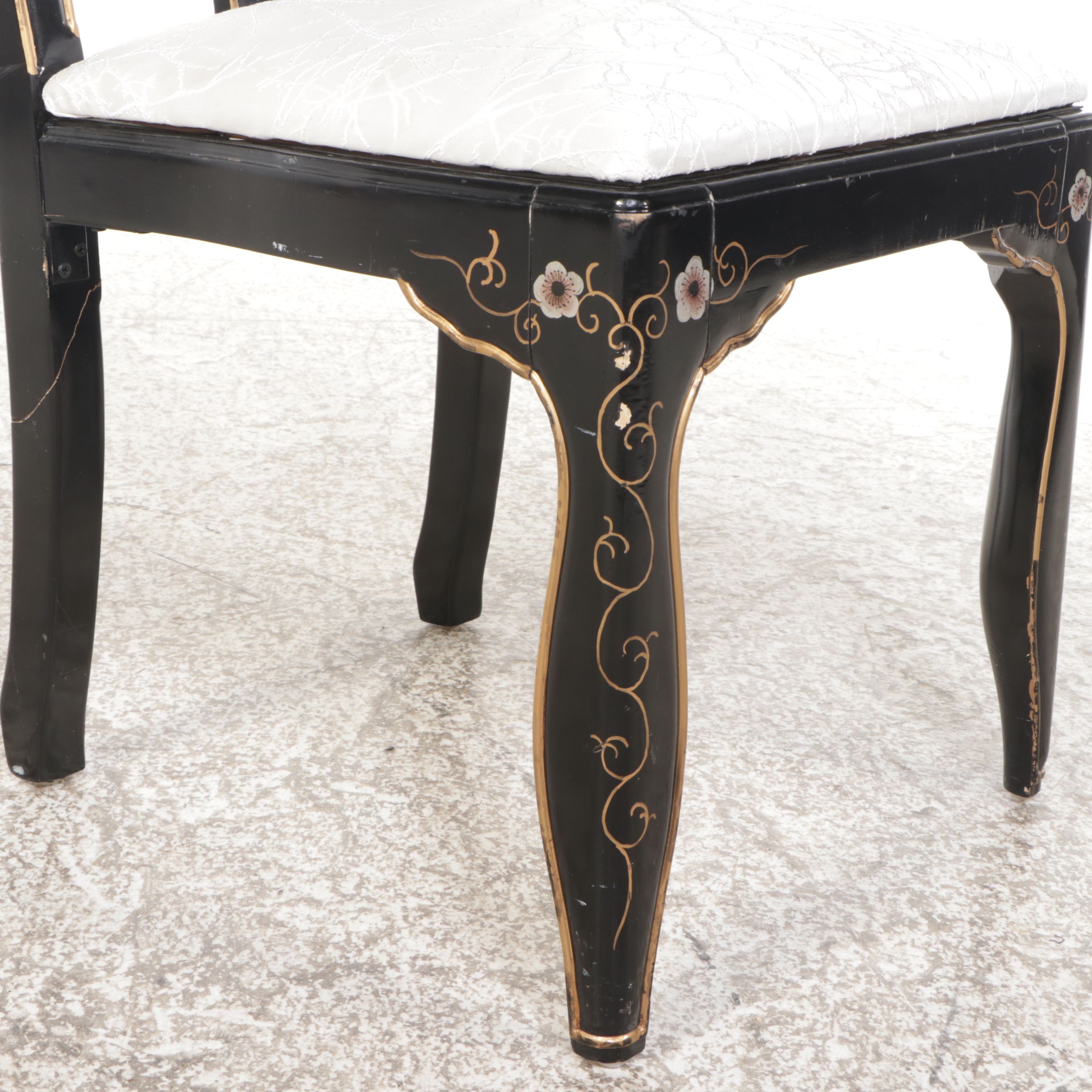 Jasper Furniture Chinese Style Lacquered Wooden Secretary Desk and Chair