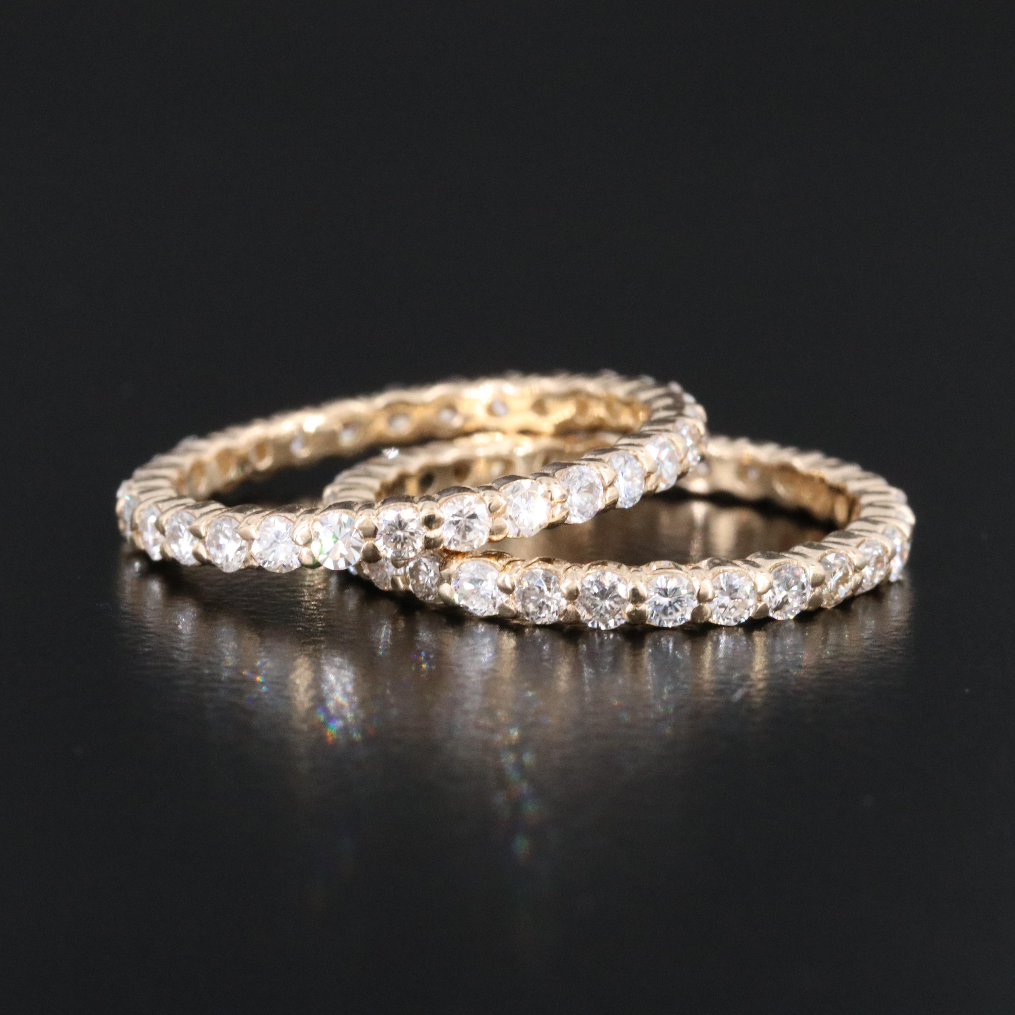 14K 1.64 CTW Diamond Eternity Bands