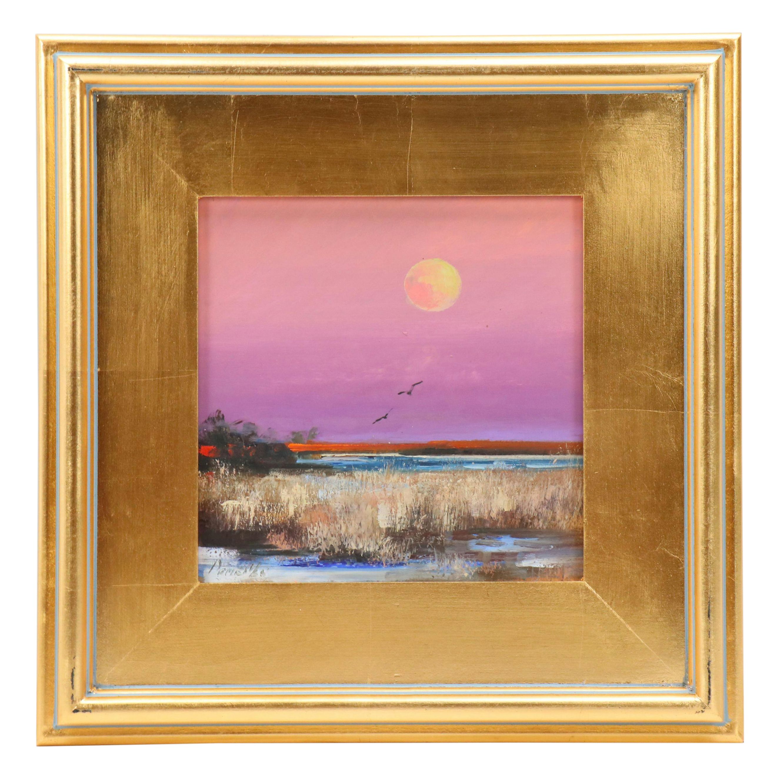 Natalia Demenko Sunset Landscape Oil Painting, 21st Century