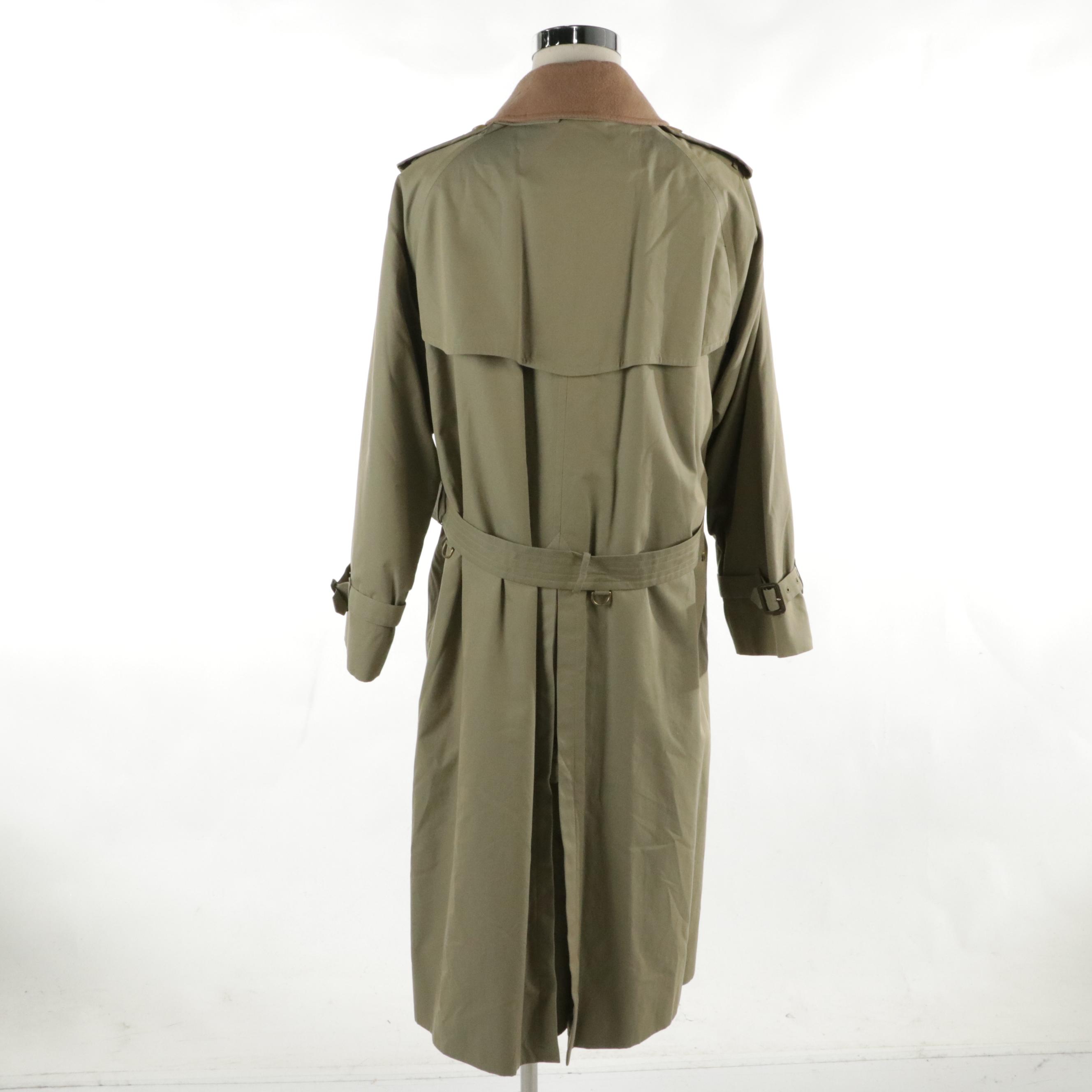 Men's Burberrys of London Trench Coat with Removable Wool/Camel Hair Lining