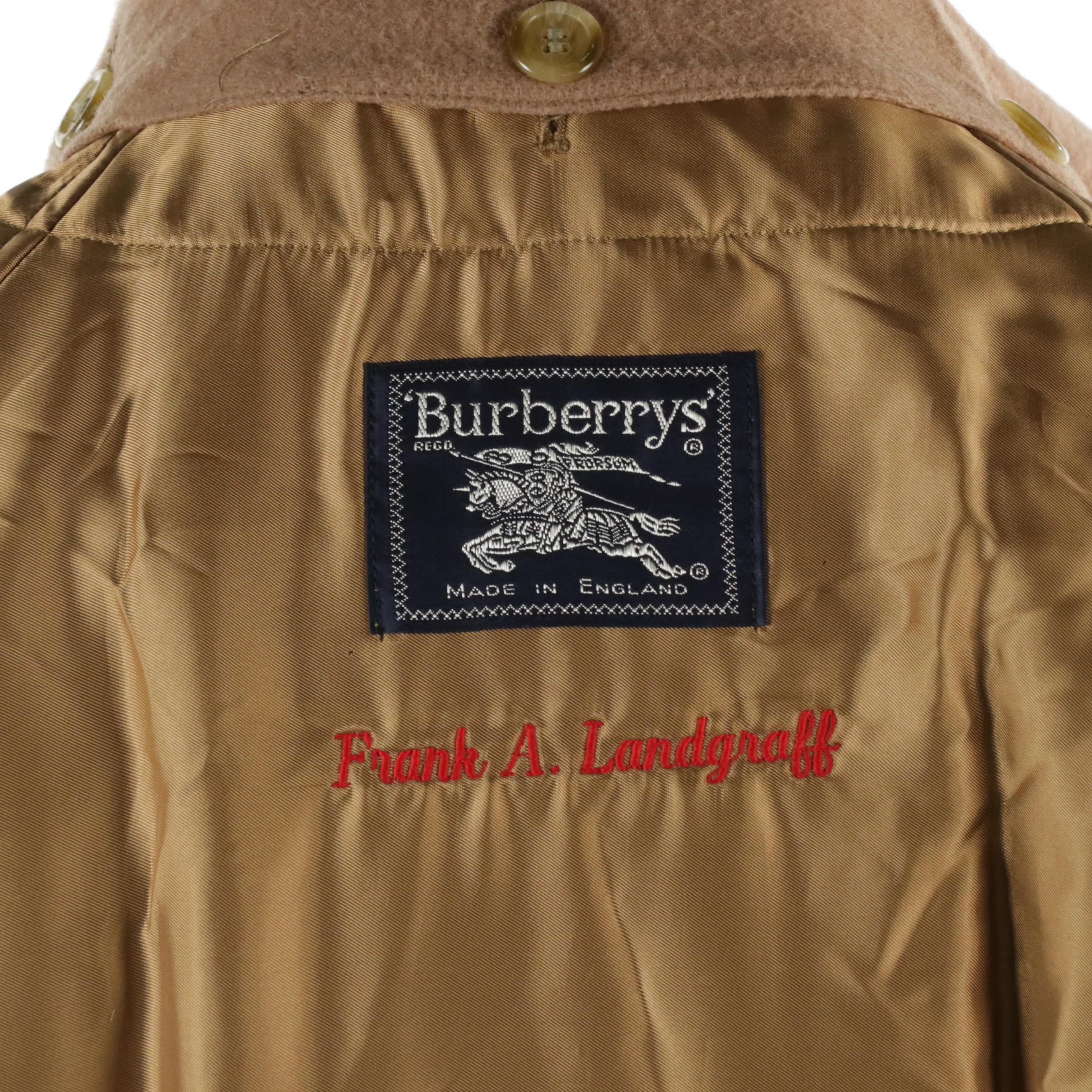 Men's Burberrys of London Trench Coat with Removable Wool/Camel Hair Lining