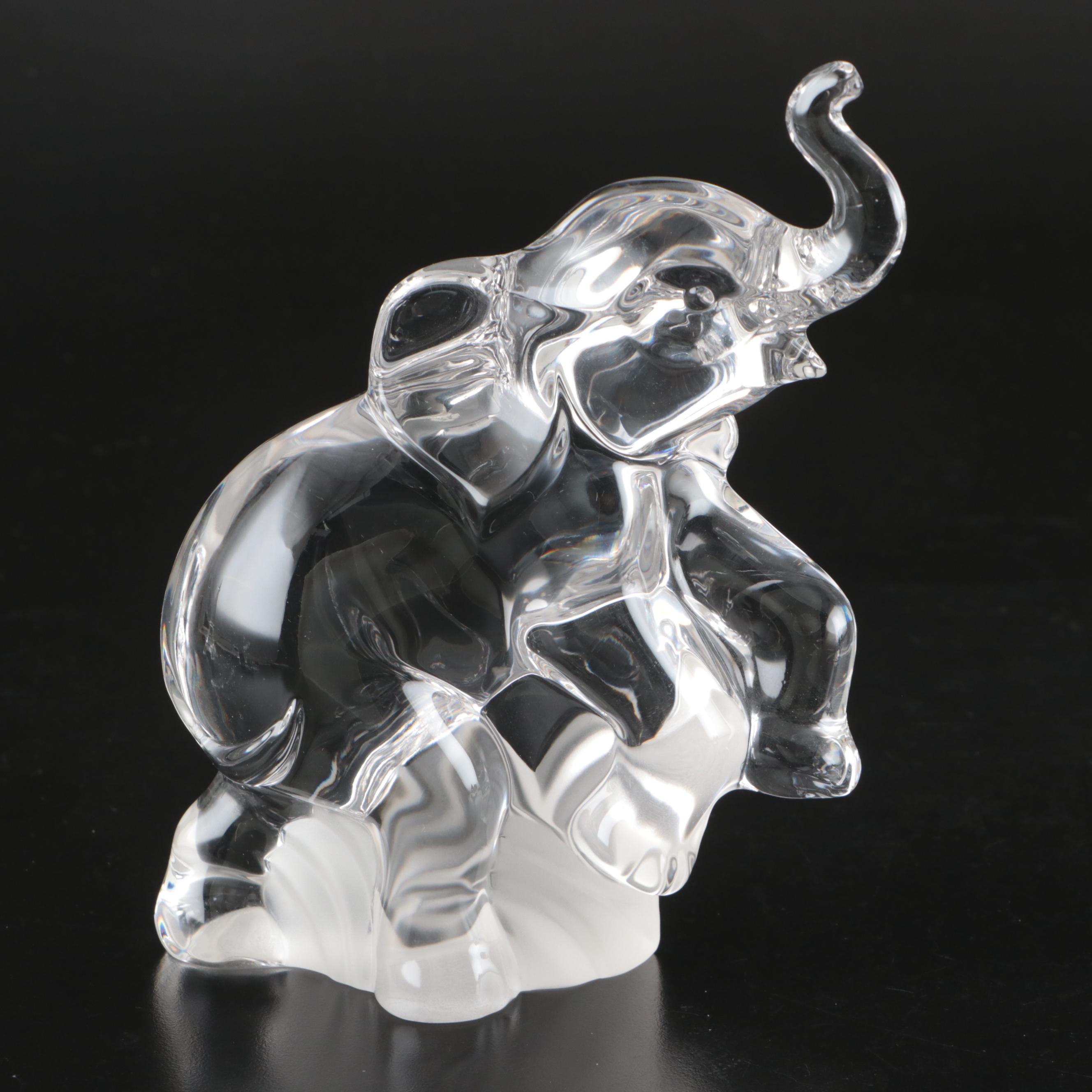 Waterford, Villeroy & Boch and Lenox Crystal Paperweights, Clock and Figurines