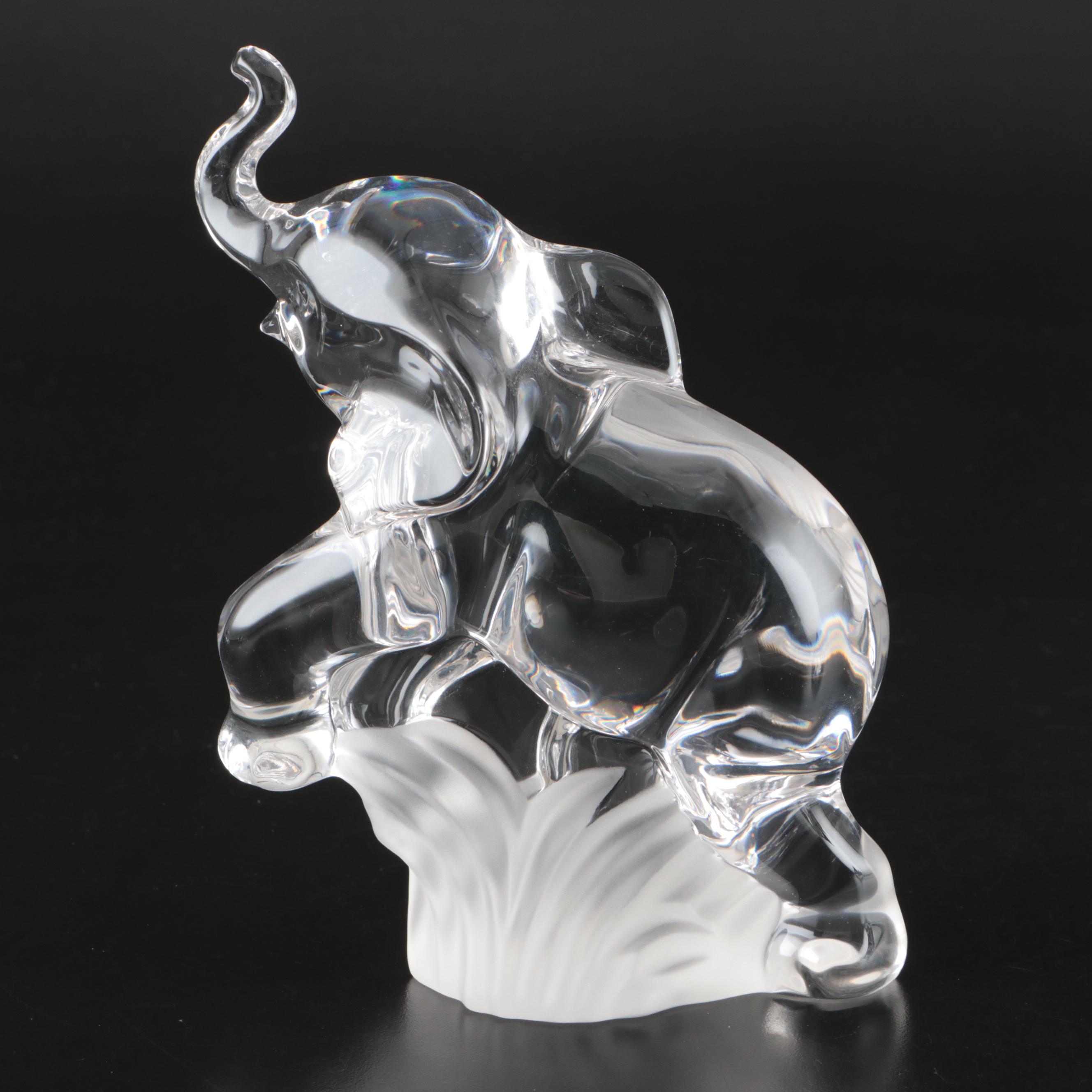 Waterford, Villeroy & Boch and Lenox Crystal Paperweights, Clock and Figurines