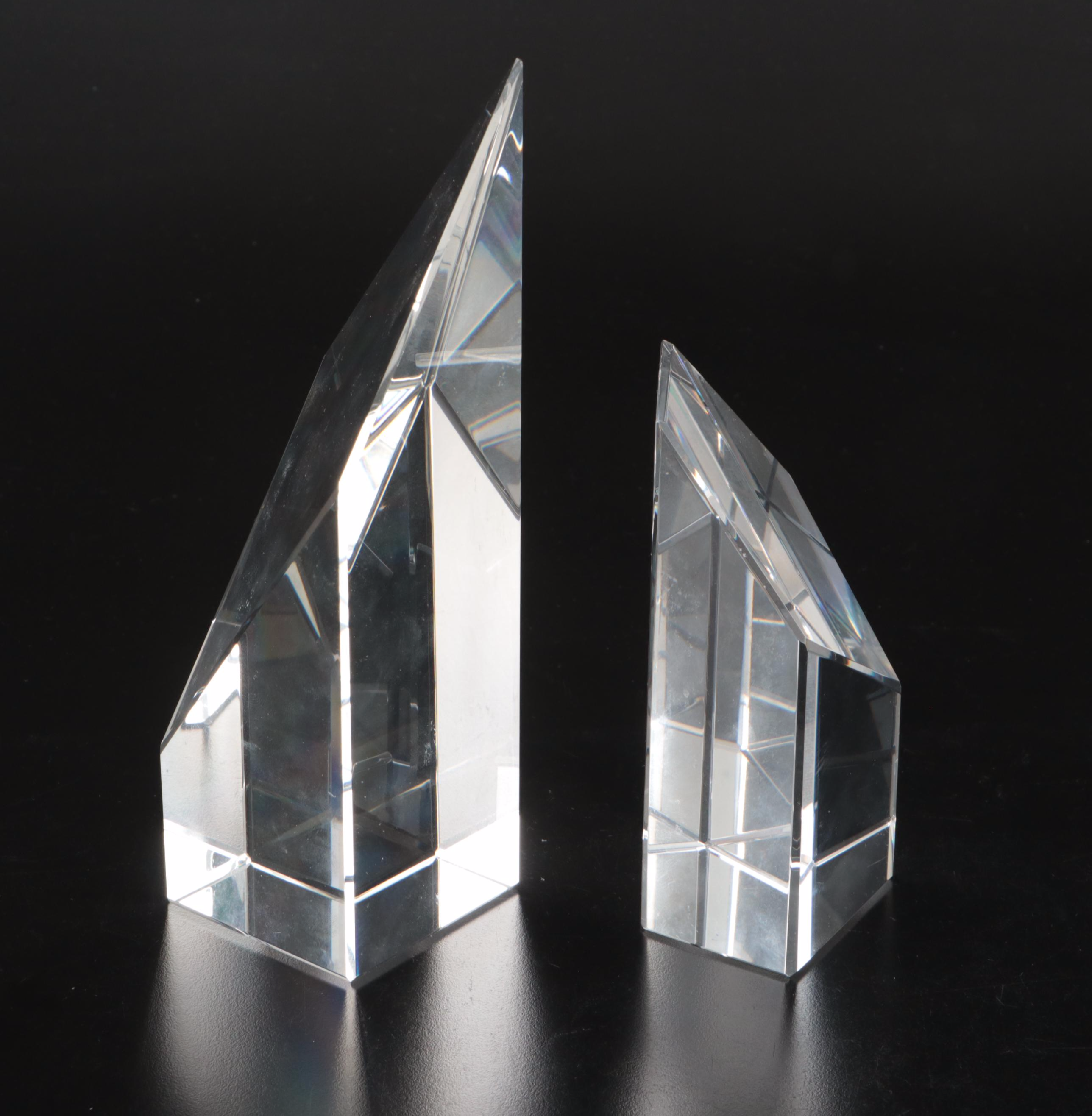 Waterford, Villeroy & Boch and Lenox Crystal Paperweights, Clock and Figurines