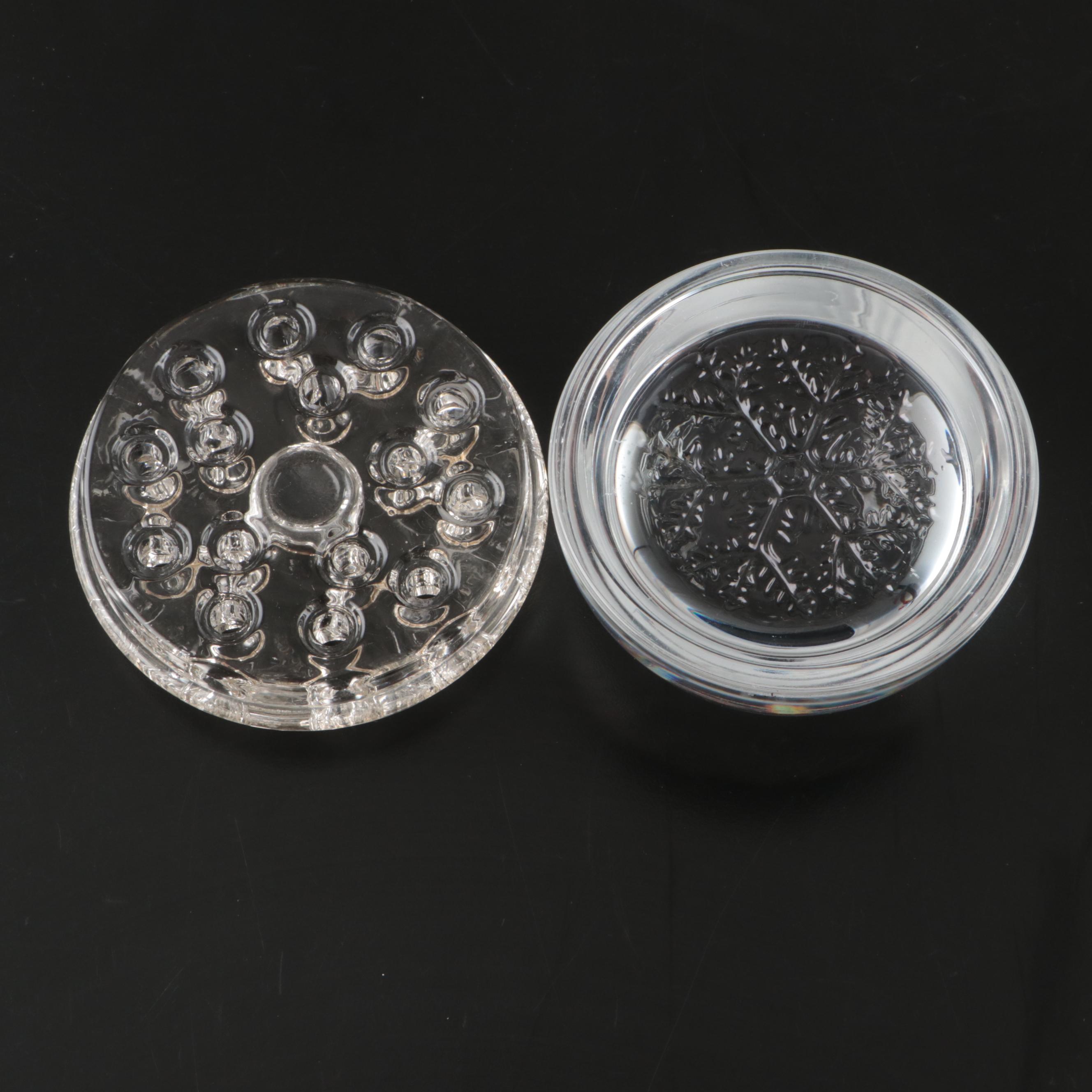 Waterford, Villeroy & Boch and Lenox Crystal Paperweights, Clock and Figurines