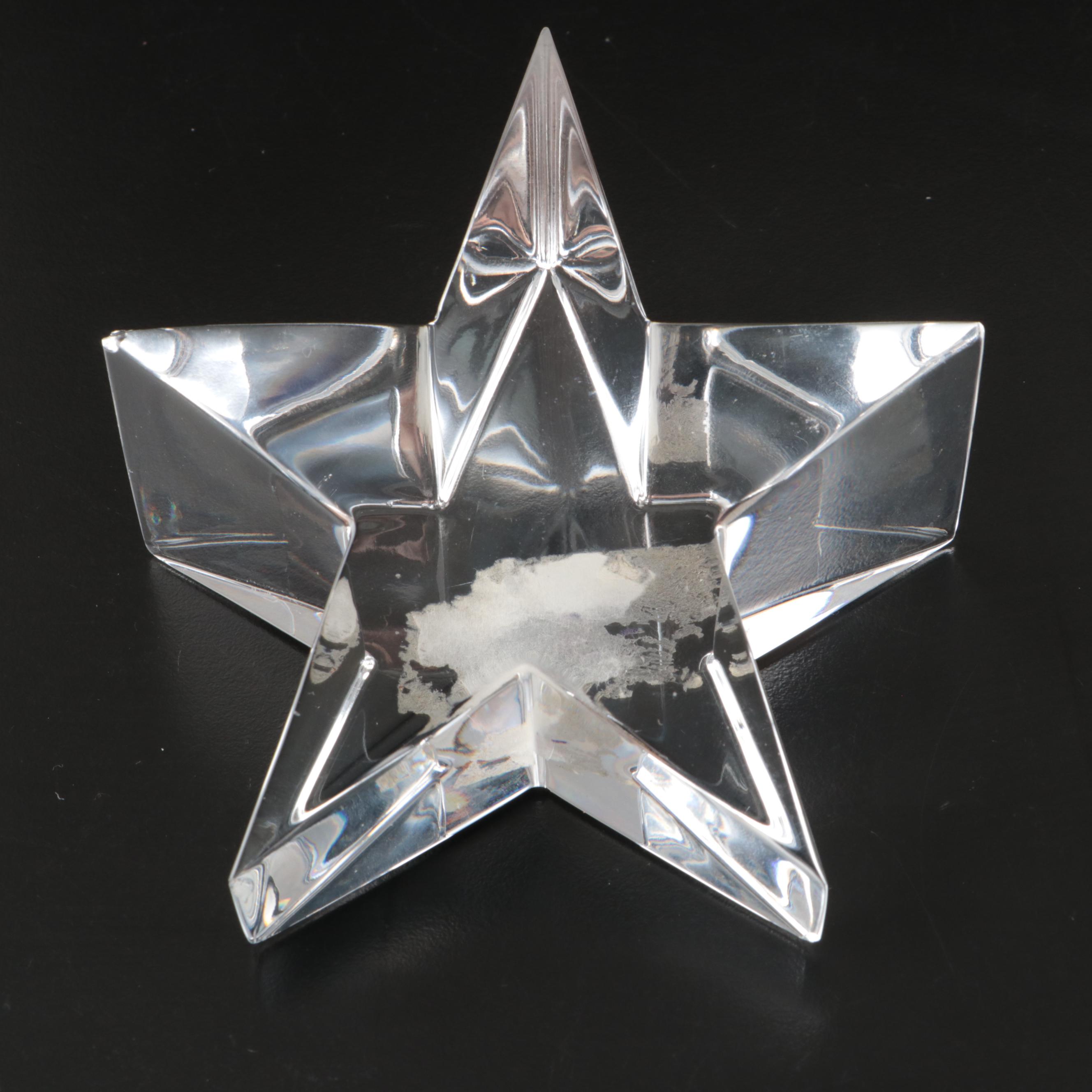 Waterford, Villeroy & Boch and Lenox Crystal Paperweights, Clock and Figurines