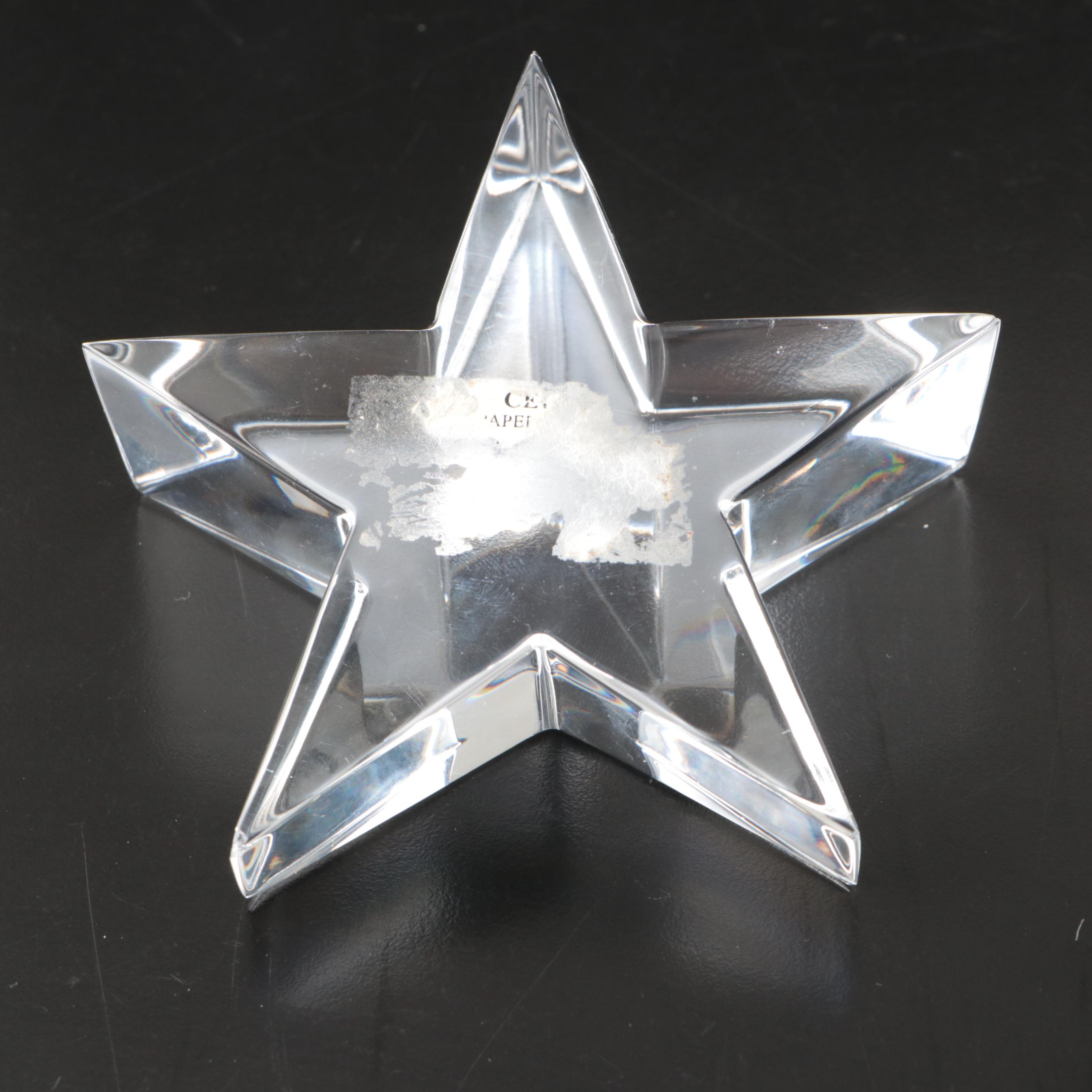 Waterford, Villeroy & Boch and Lenox Crystal Paperweights, Clock and Figurines