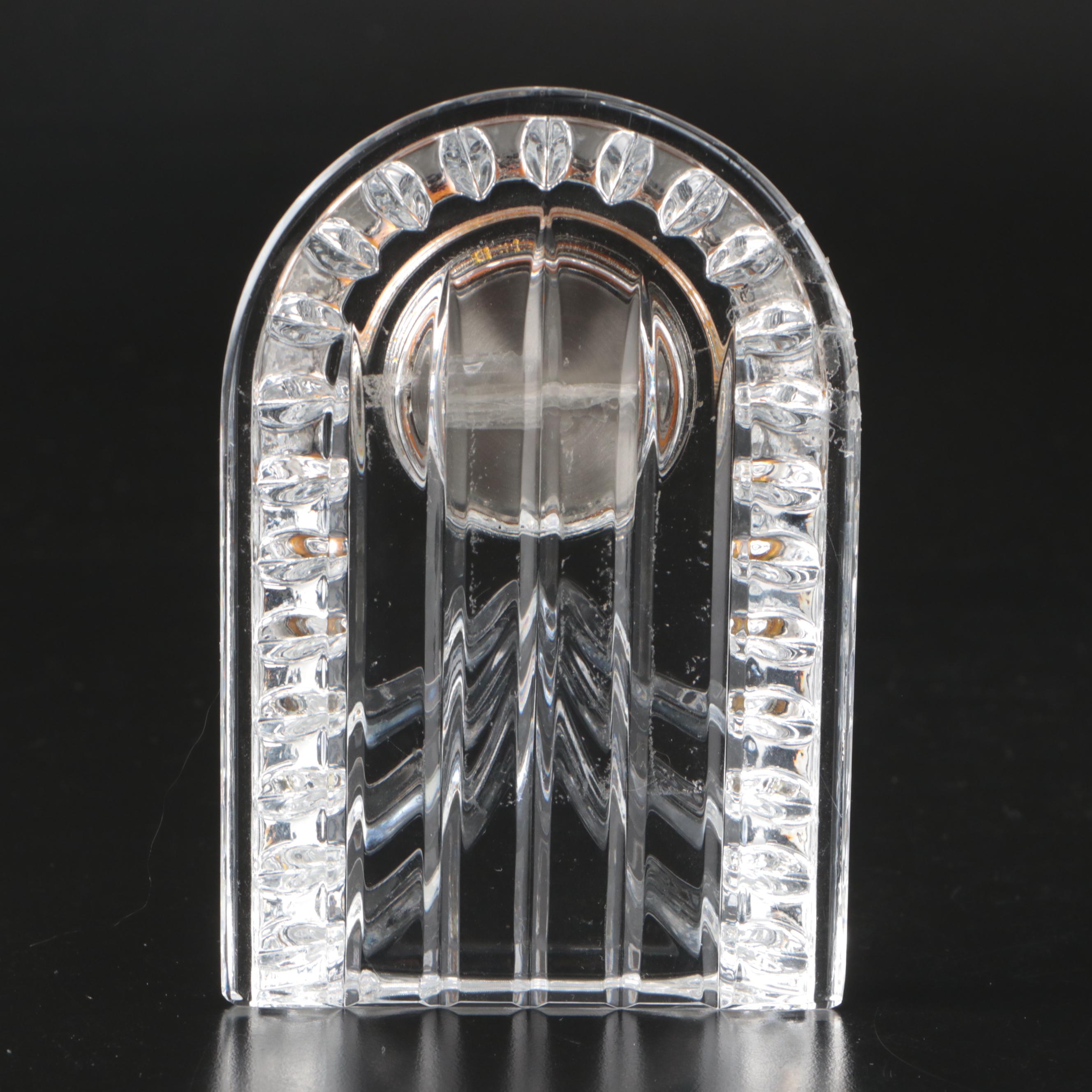 Waterford, Villeroy & Boch and Lenox Crystal Paperweights, Clock and Figurines