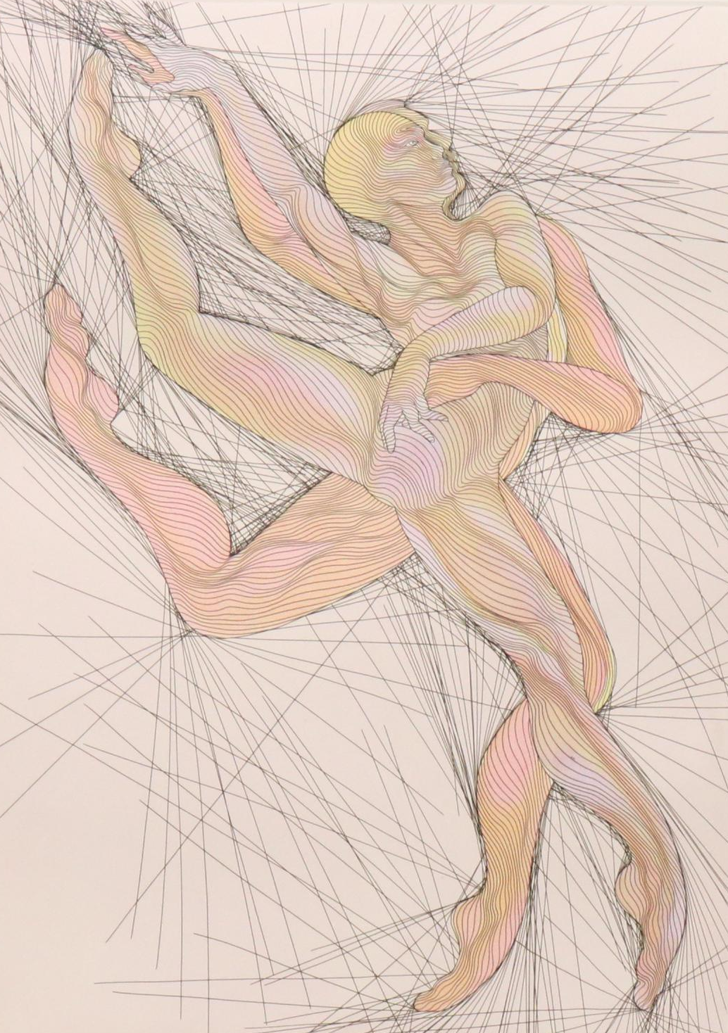 Guillaume Azoulay Etching "Primavera," 1989