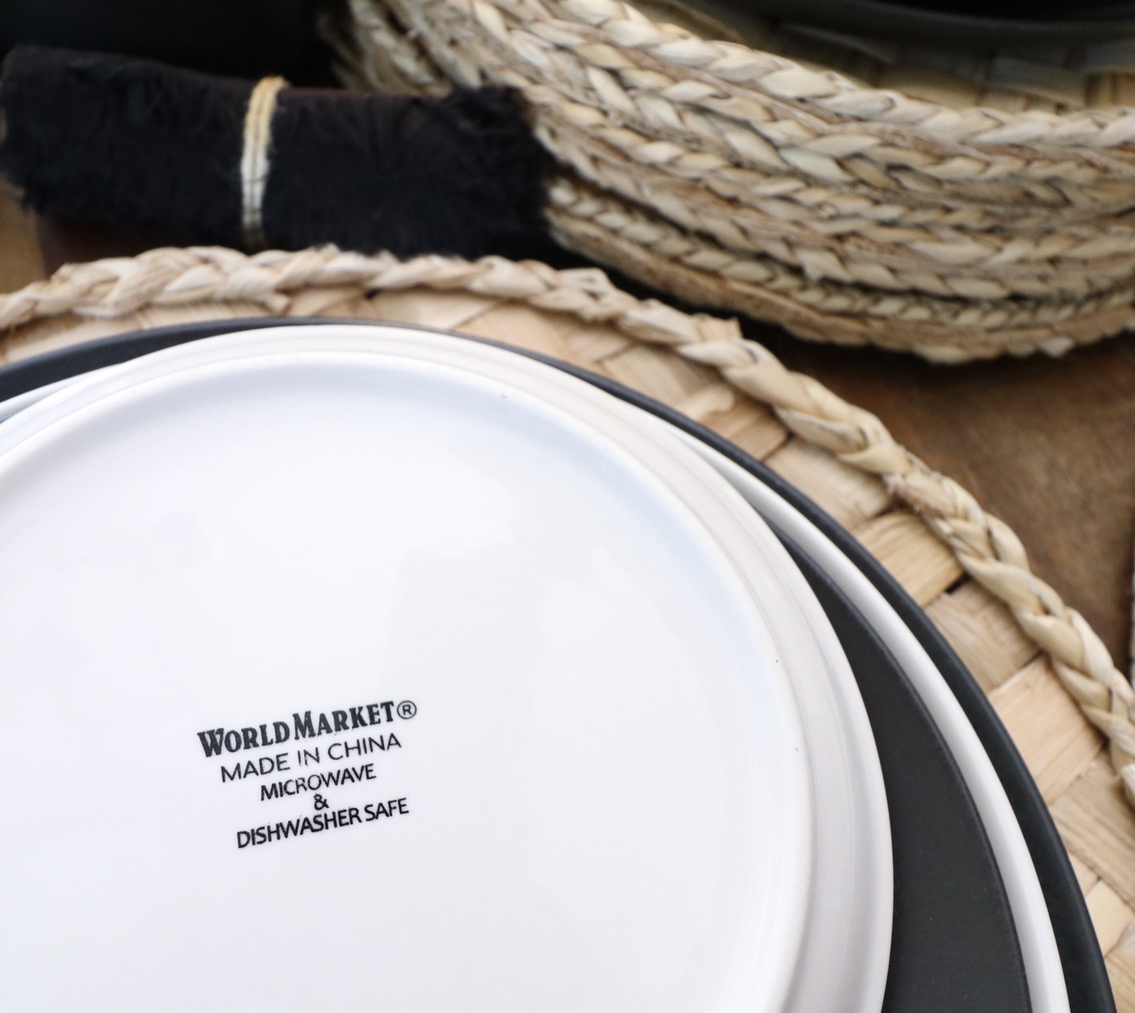 Pottery Barn "Mason" Stoneware, World Market Ceramic Dinnerware and More