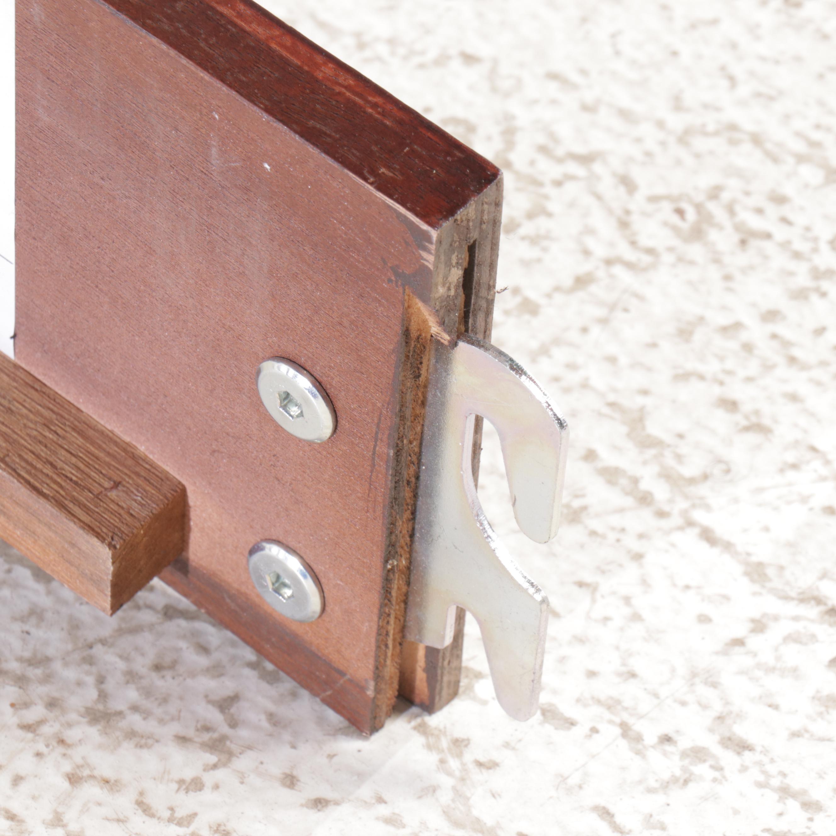 Lifestyle Furniture Contemporary Mahogany Finish Full Size Bed Frame, 2018