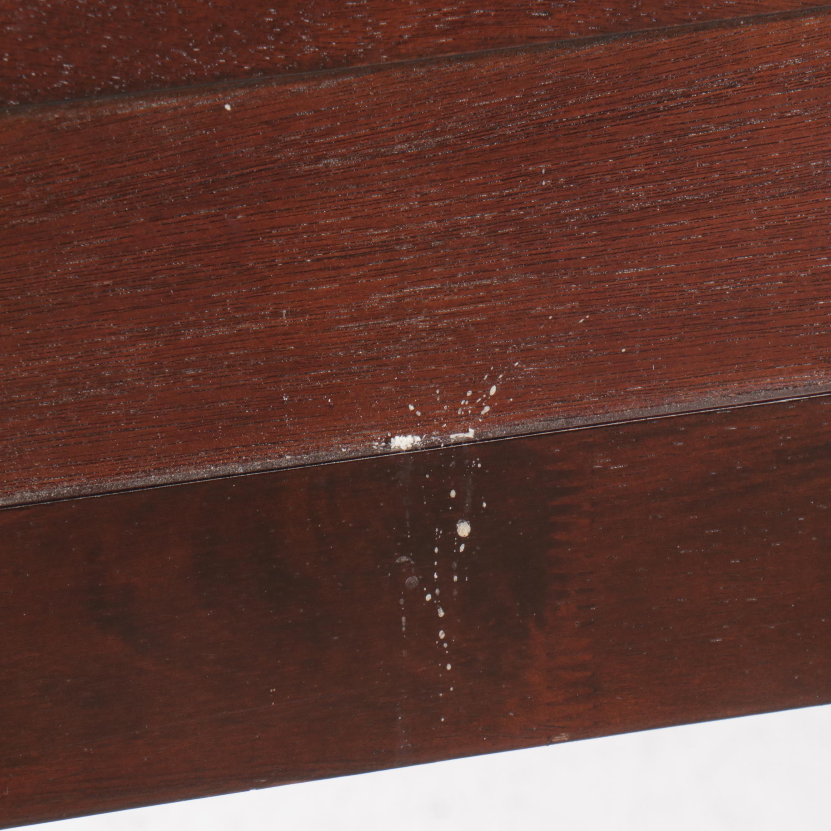 Lifestyle Furniture Contemporary Mahogany Finish Full Size Bed Frame, 2018