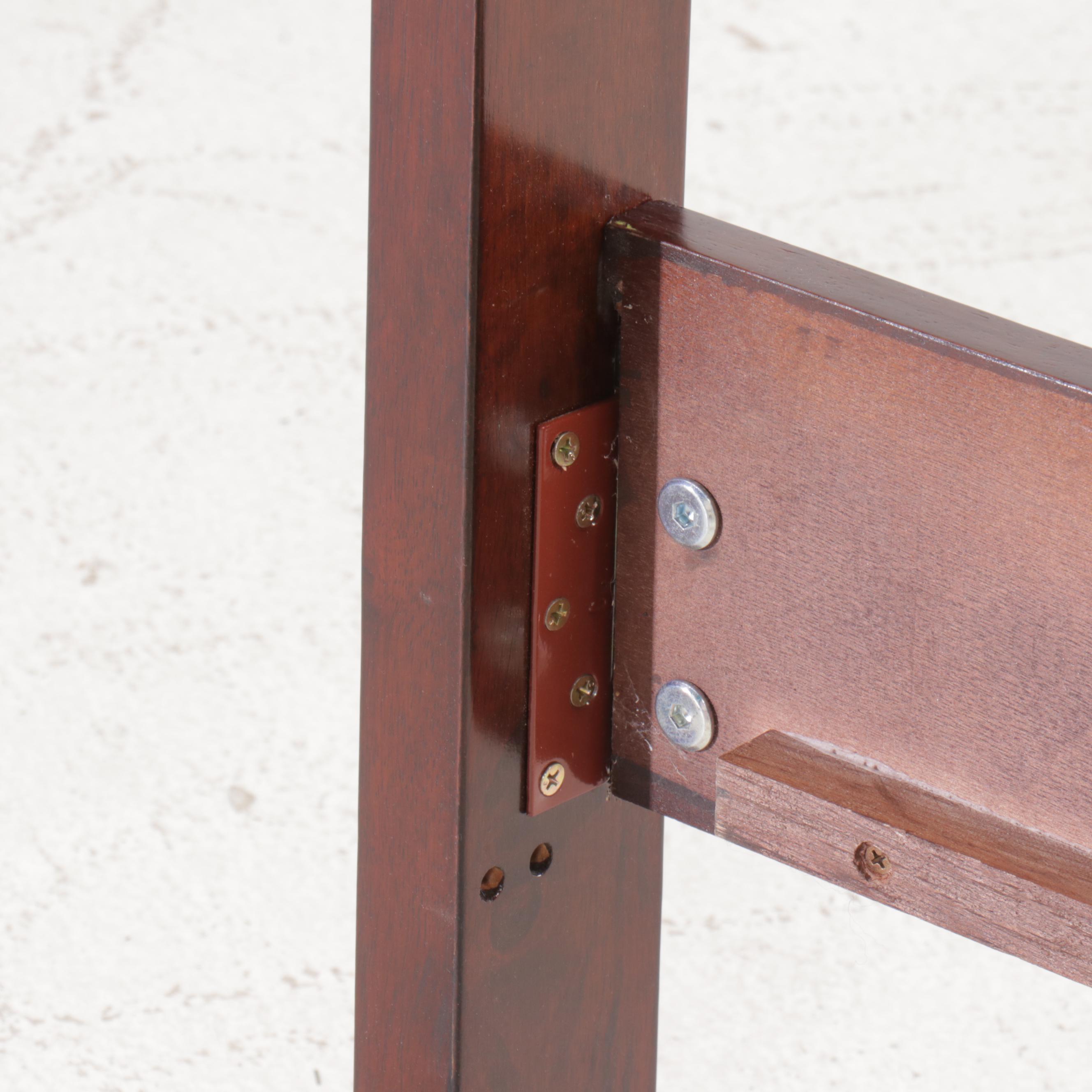 Lifestyle Furniture Contemporary Mahogany Finish Full Size Bed Frame, 2018