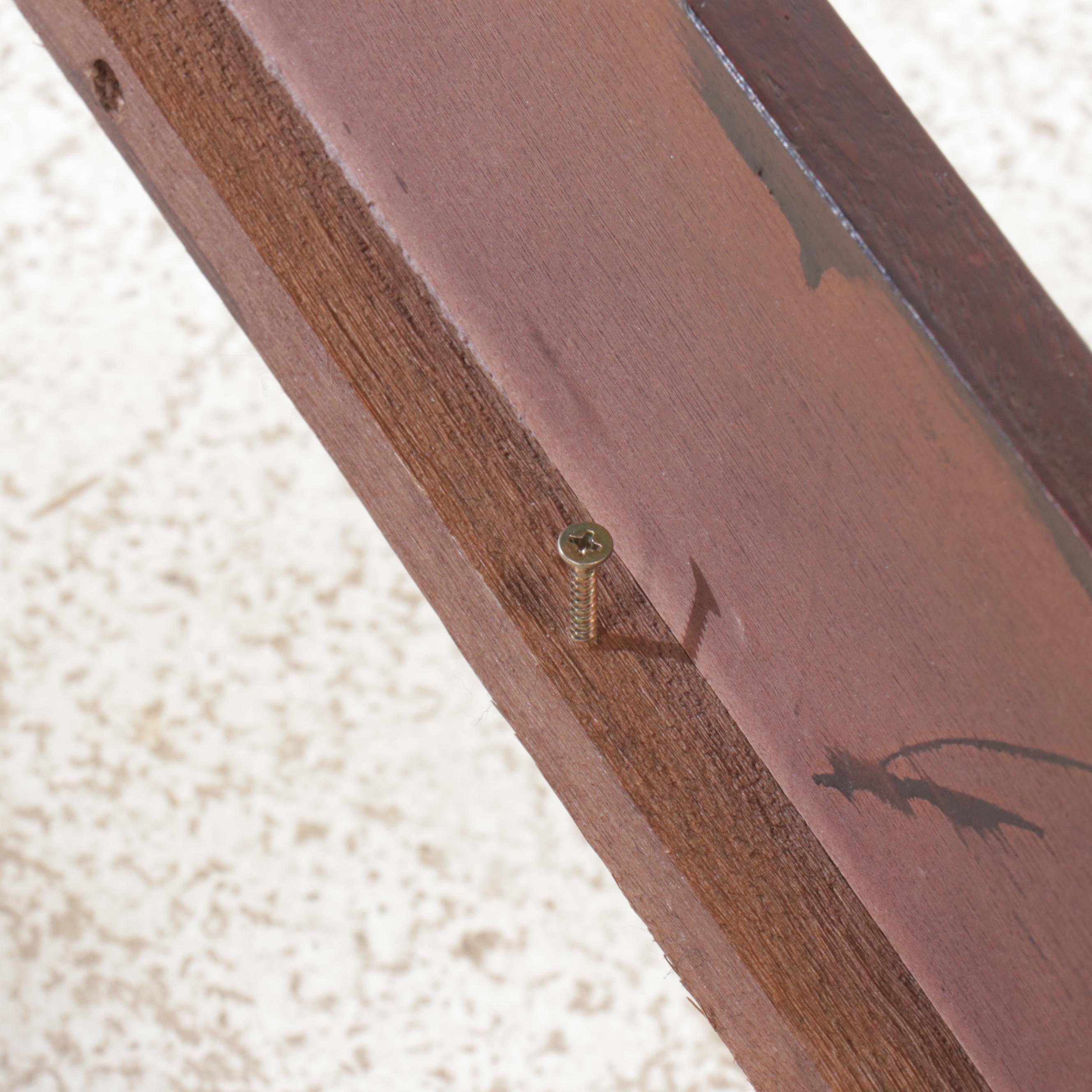 Lifestyle Furniture Contemporary Mahogany Finish Full Size Bed Frame, 2018