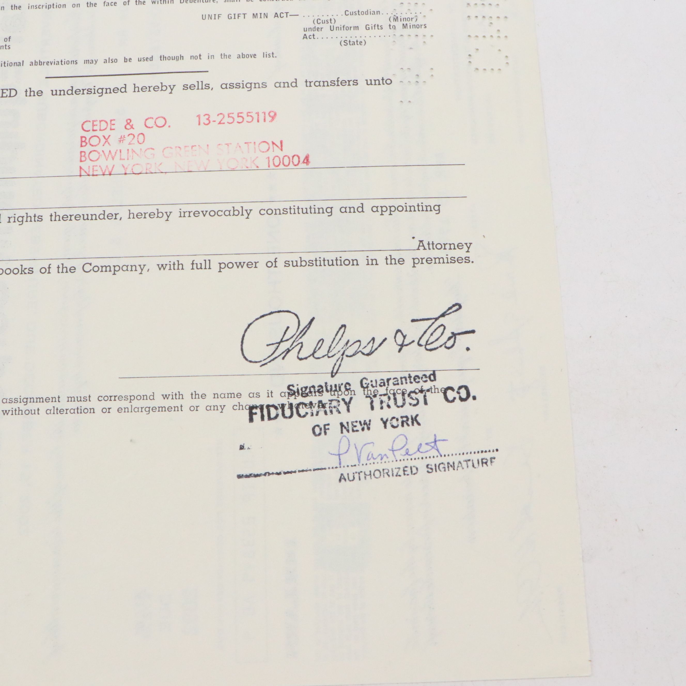 Digital Equipment Corporation 1,000 Shares Stock Certificate, 1978