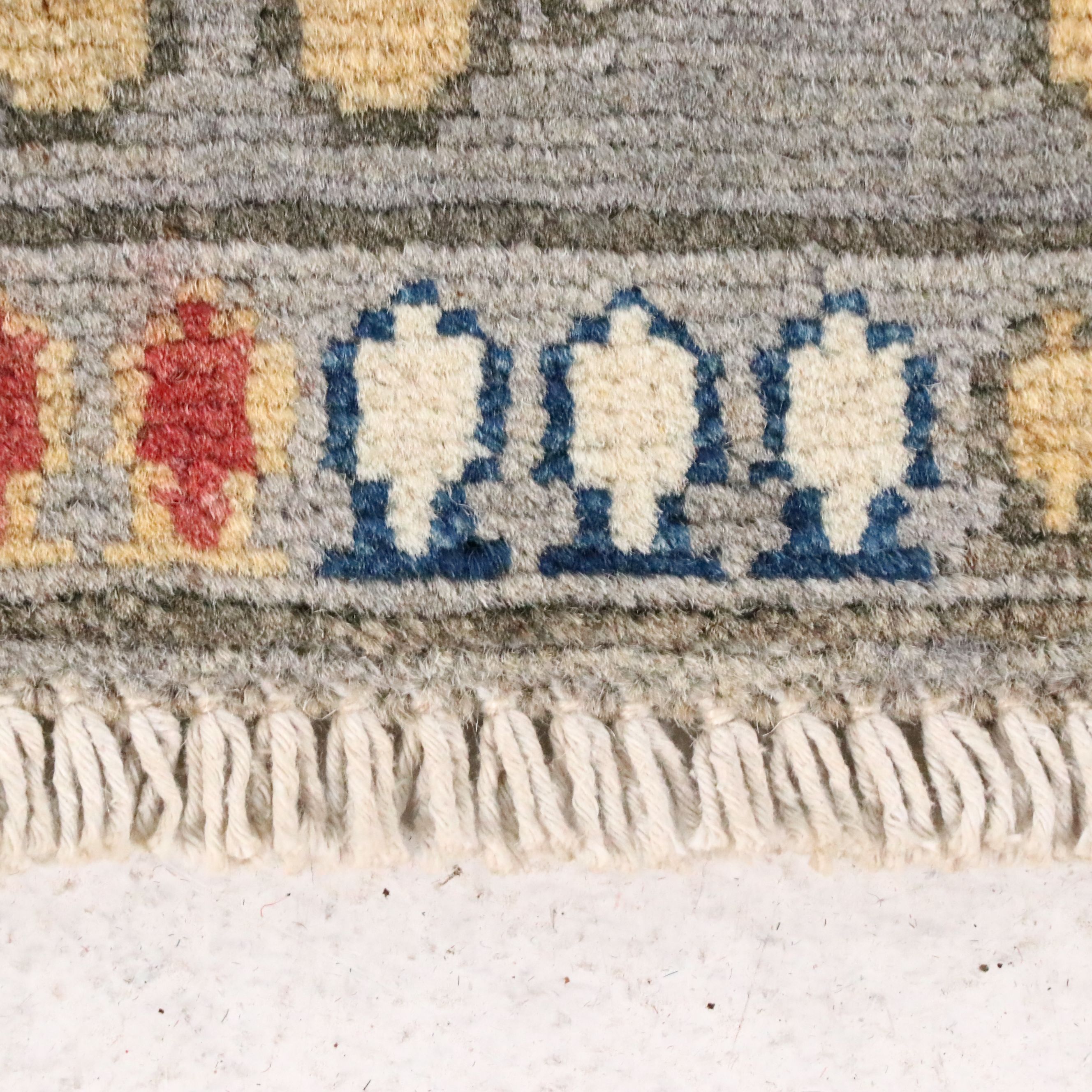 2'9 x 9'8 Hand-Knotted Afghan Pictorial War Rug Carpet Runner