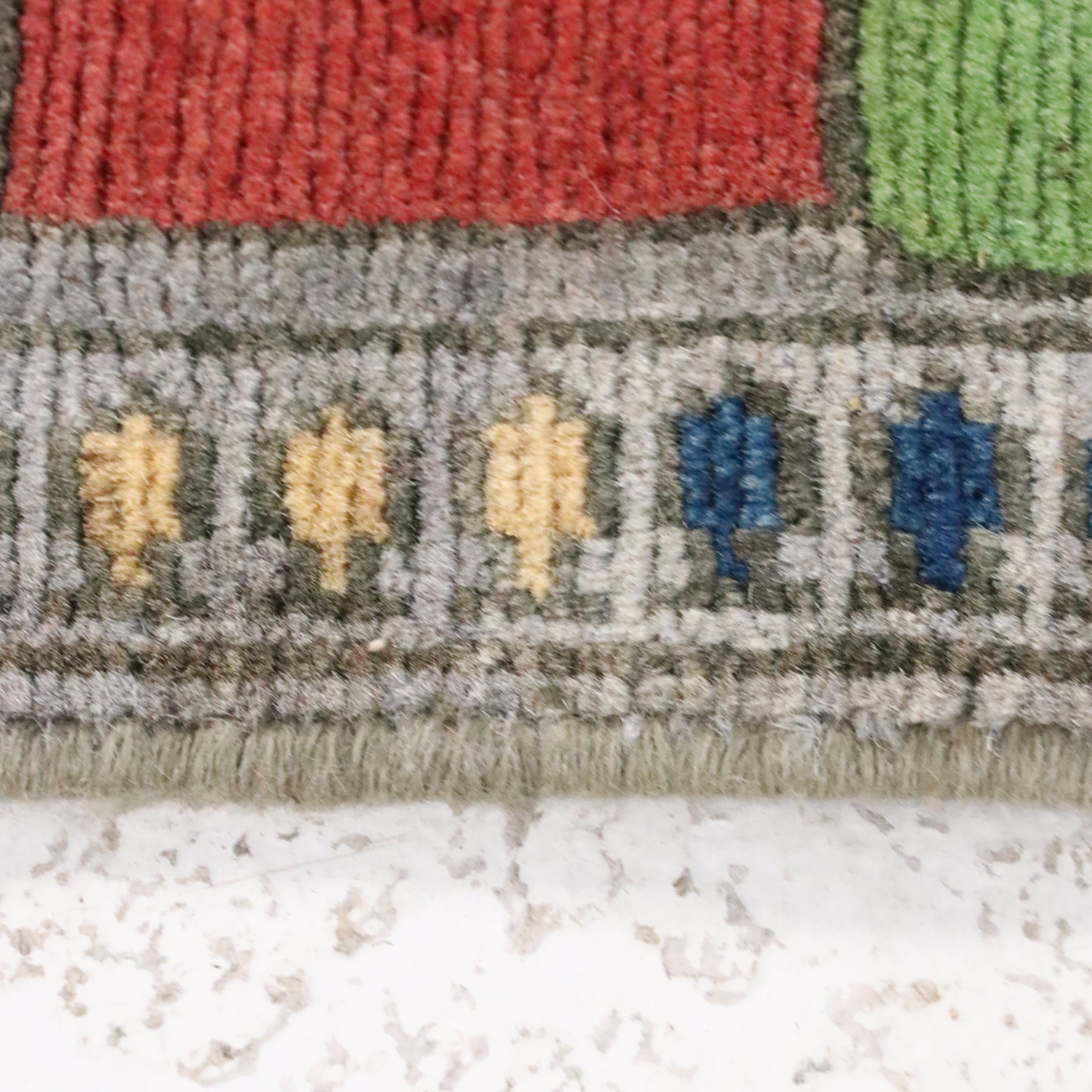 2'9 x 9'8 Hand-Knotted Afghan Pictorial War Rug Carpet Runner