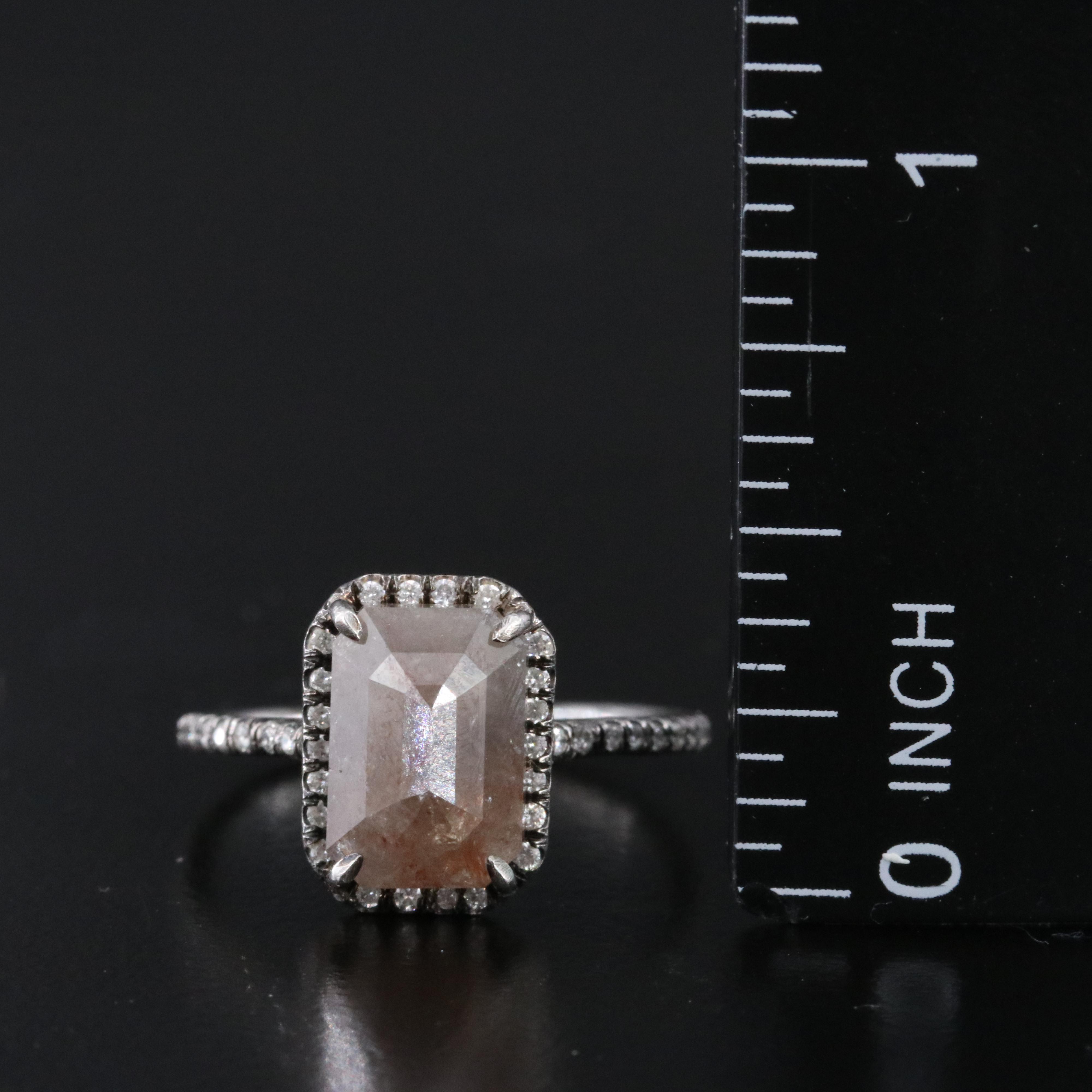 18K Simon G. Diamond Semi-Mounting Ring Set and Platinum Diamond Ring