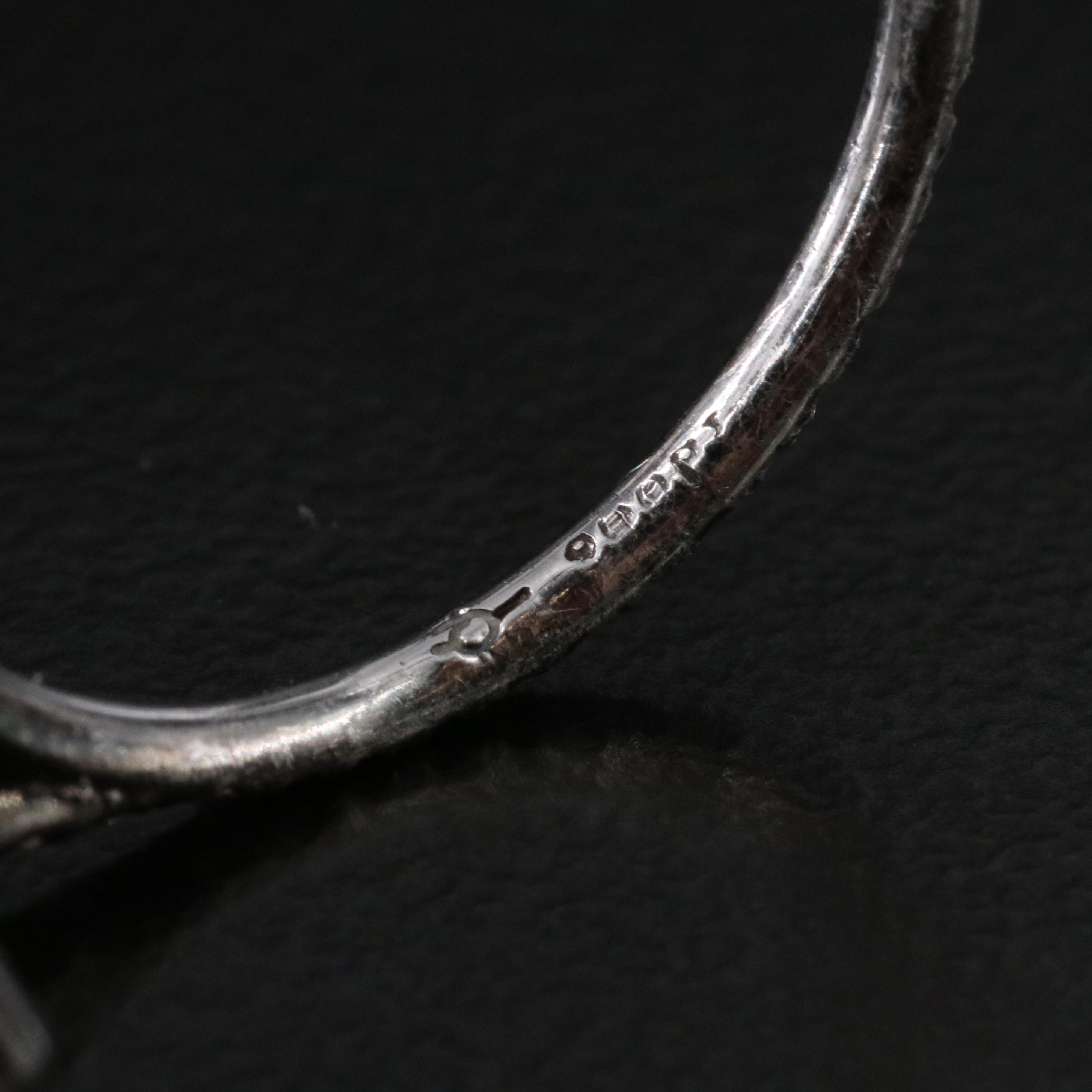 18K Simon G. Diamond Semi-Mounting Ring Set and Platinum Diamond Ring