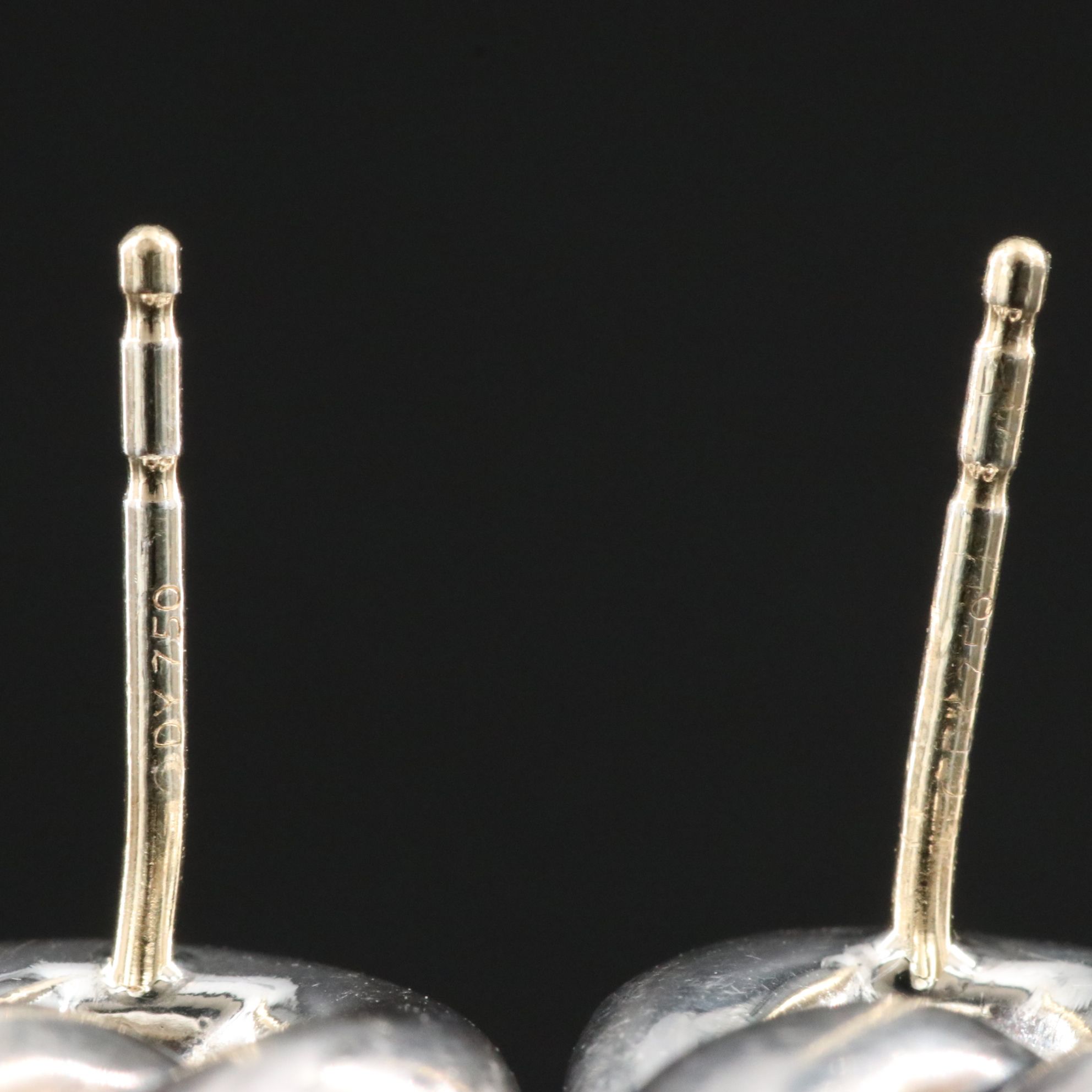 David Yurman Belmont Sterling and 18K Curb Link Earrings