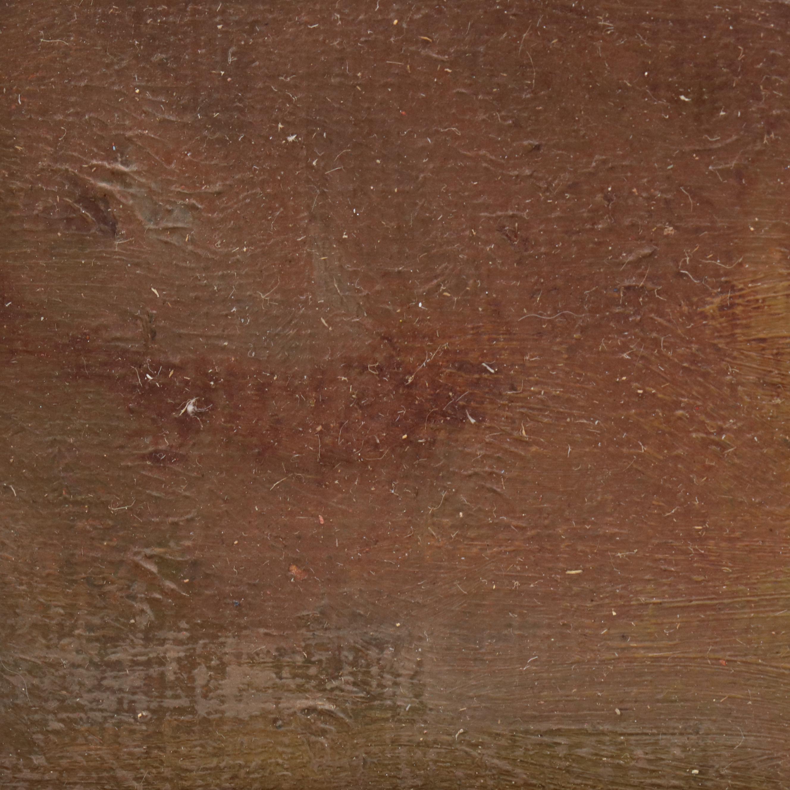 French School Still Life Oil Painting "Naive Bouquet," 20th Century