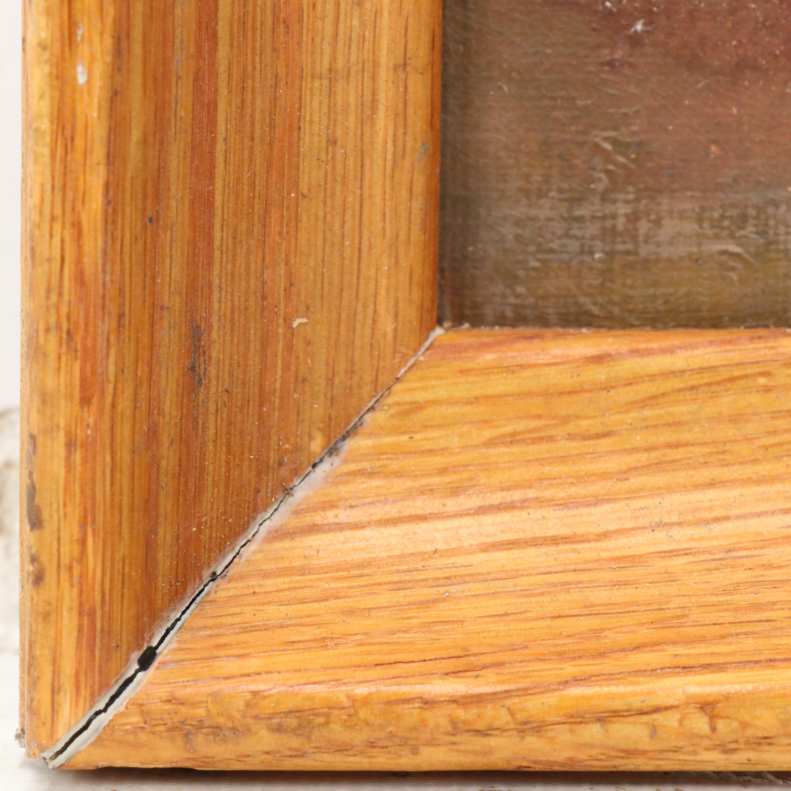 French School Still Life Oil Painting "Naive Bouquet," 20th Century