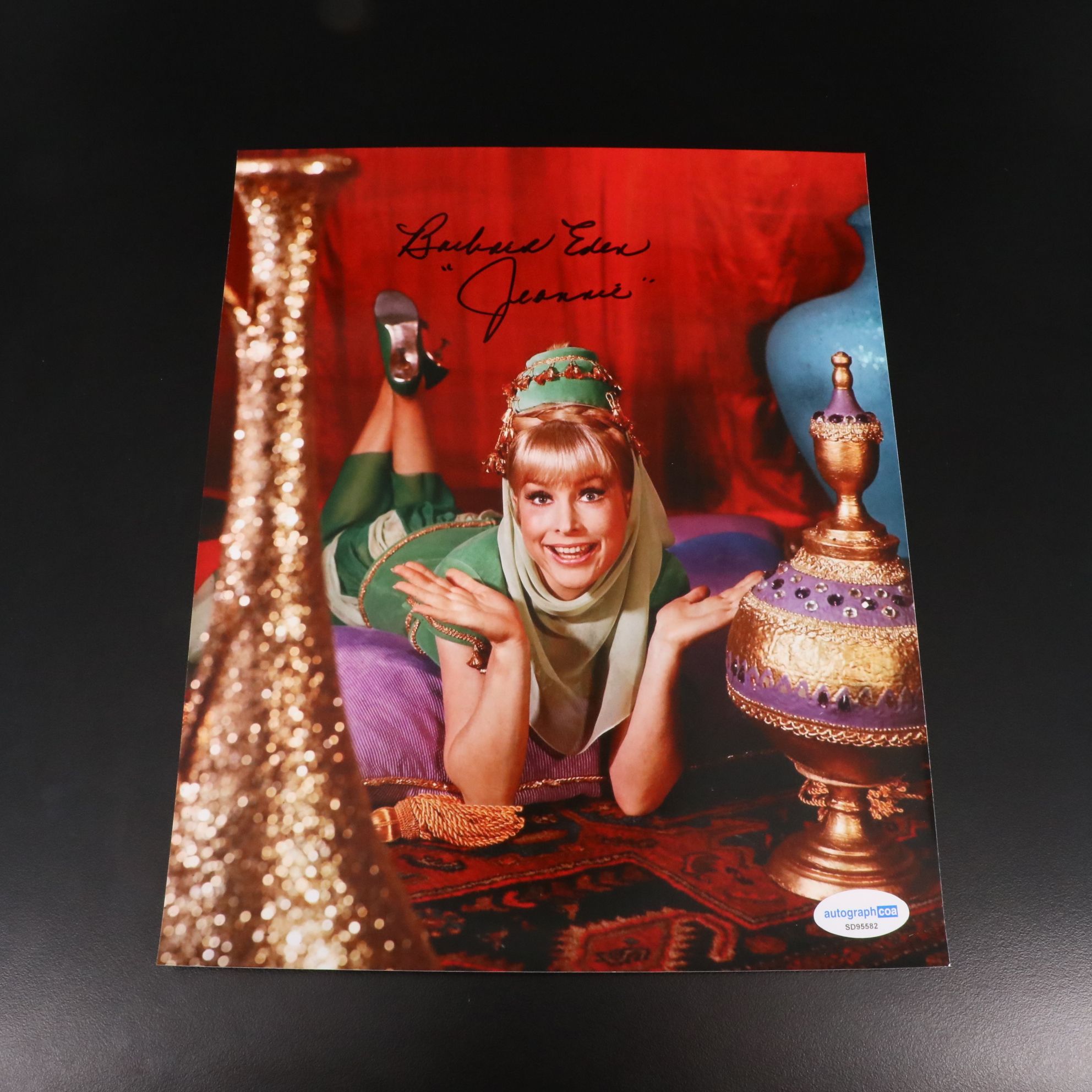 Barbara Eden Signed "I Dream of Jeannie" TV Print