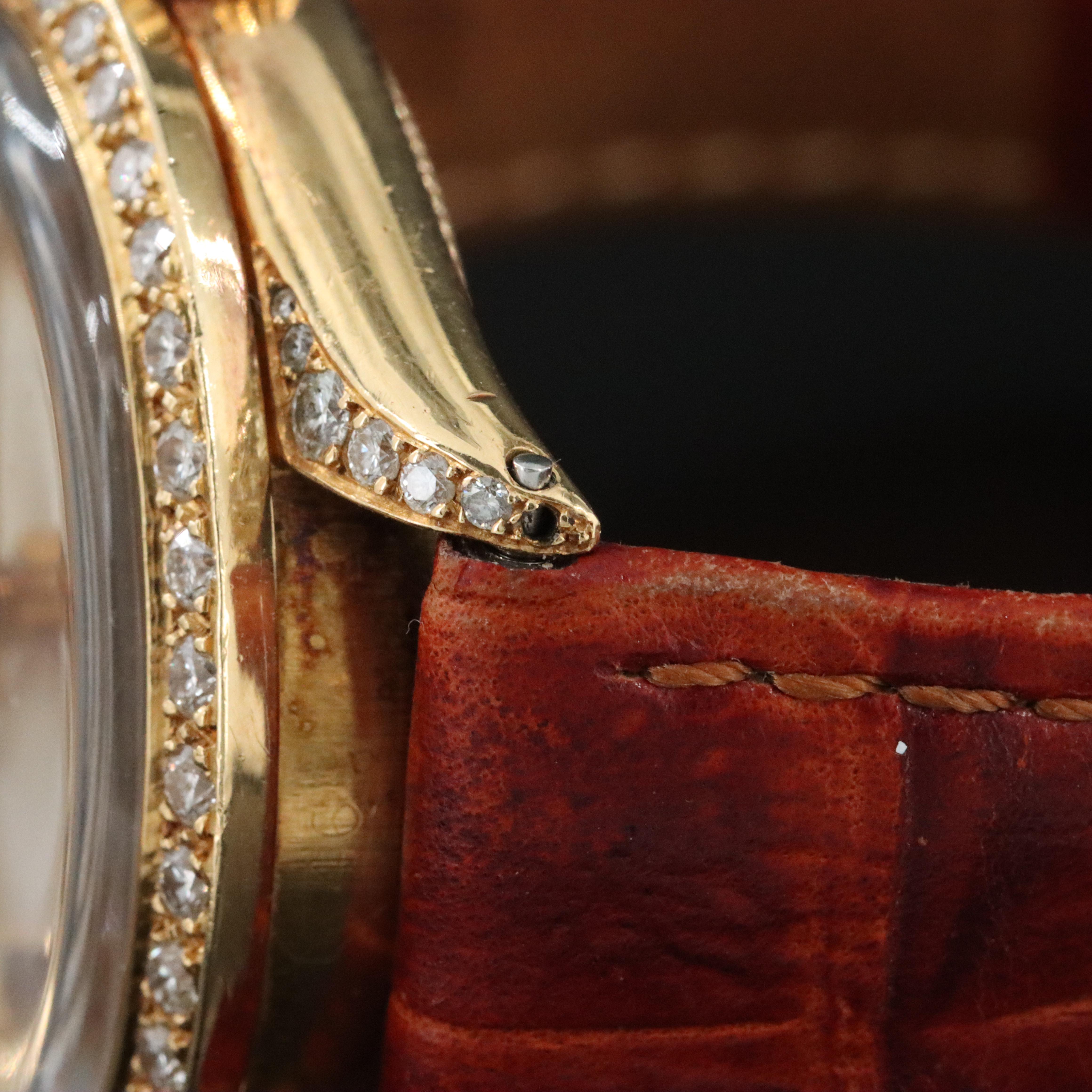 1955 Rolex Custom Diamond 18K Oyster Perpetual 6564 Watch