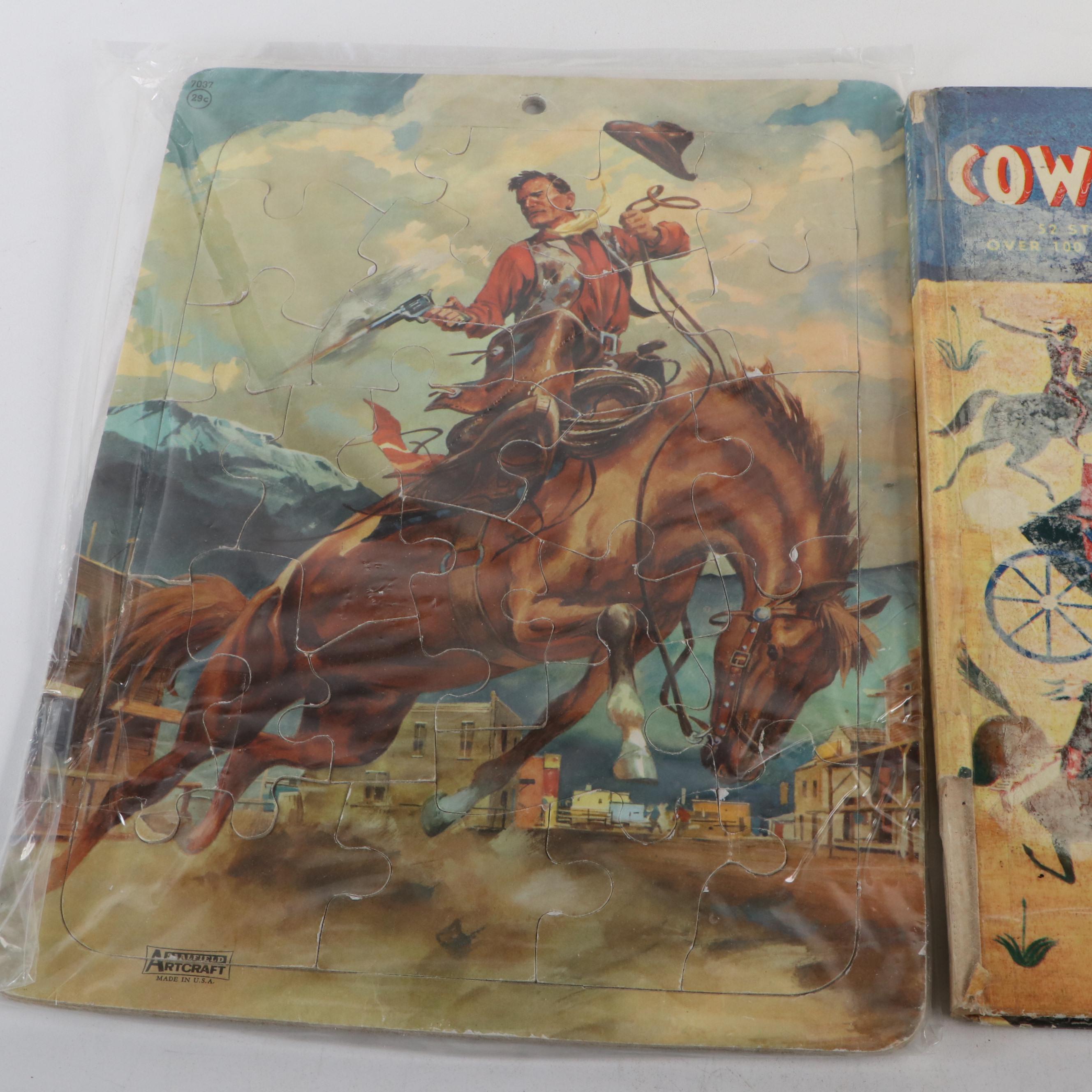 "Buffalo Bill" with Other Western Book, Sheet Music, Postcards and More
