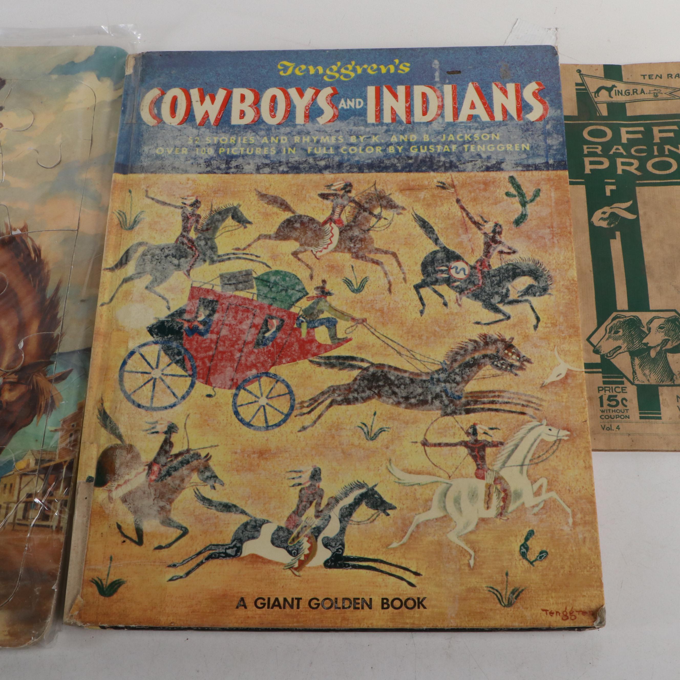 "Buffalo Bill" with Other Western Book, Sheet Music, Postcards and More