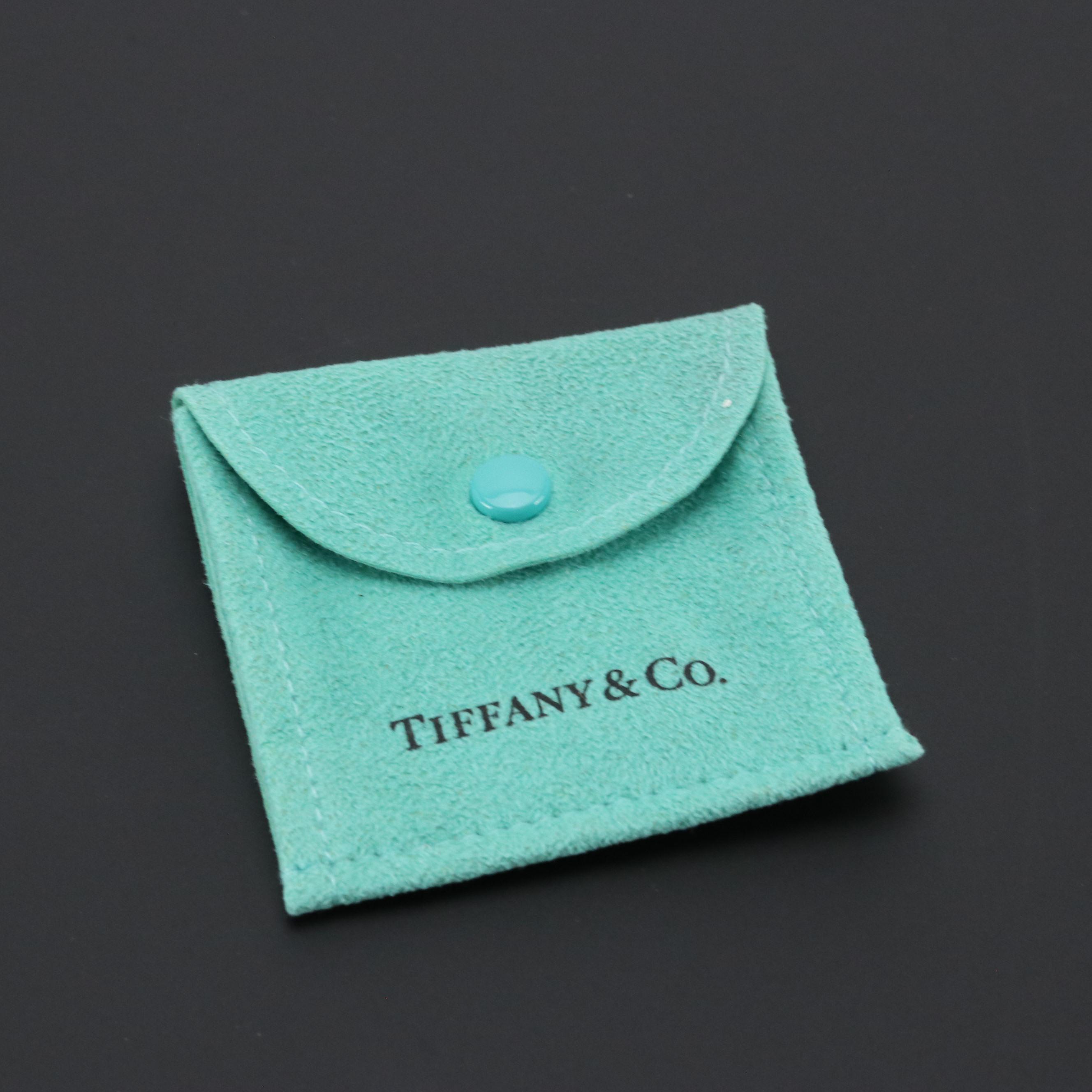 Tiffany & Co. Sterling "Return to Tiffany" & Pink Double Heart Pendant Necklace