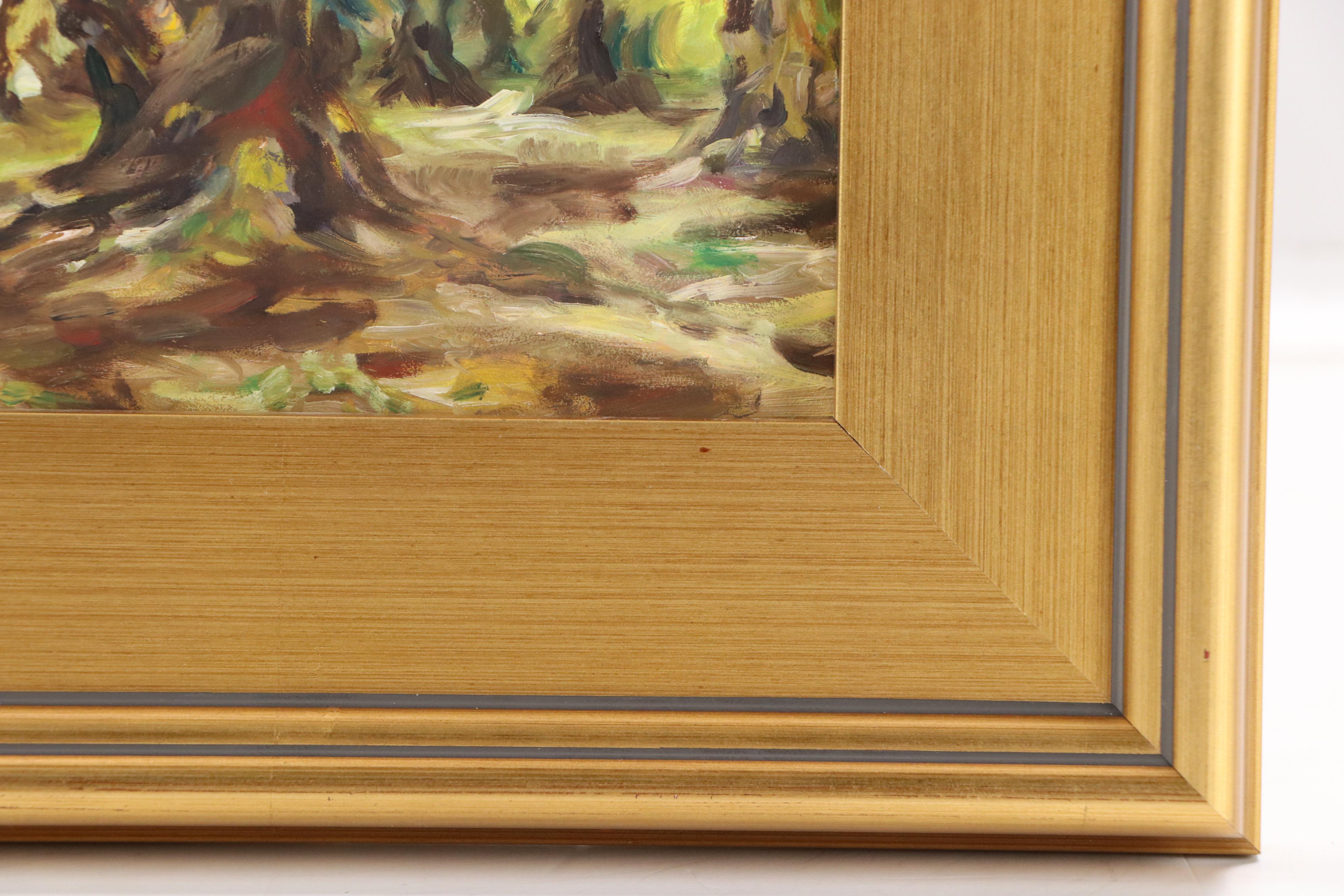 Marina Ivanova Wooded Landscape Oil Painting "Olive Grove," 2020