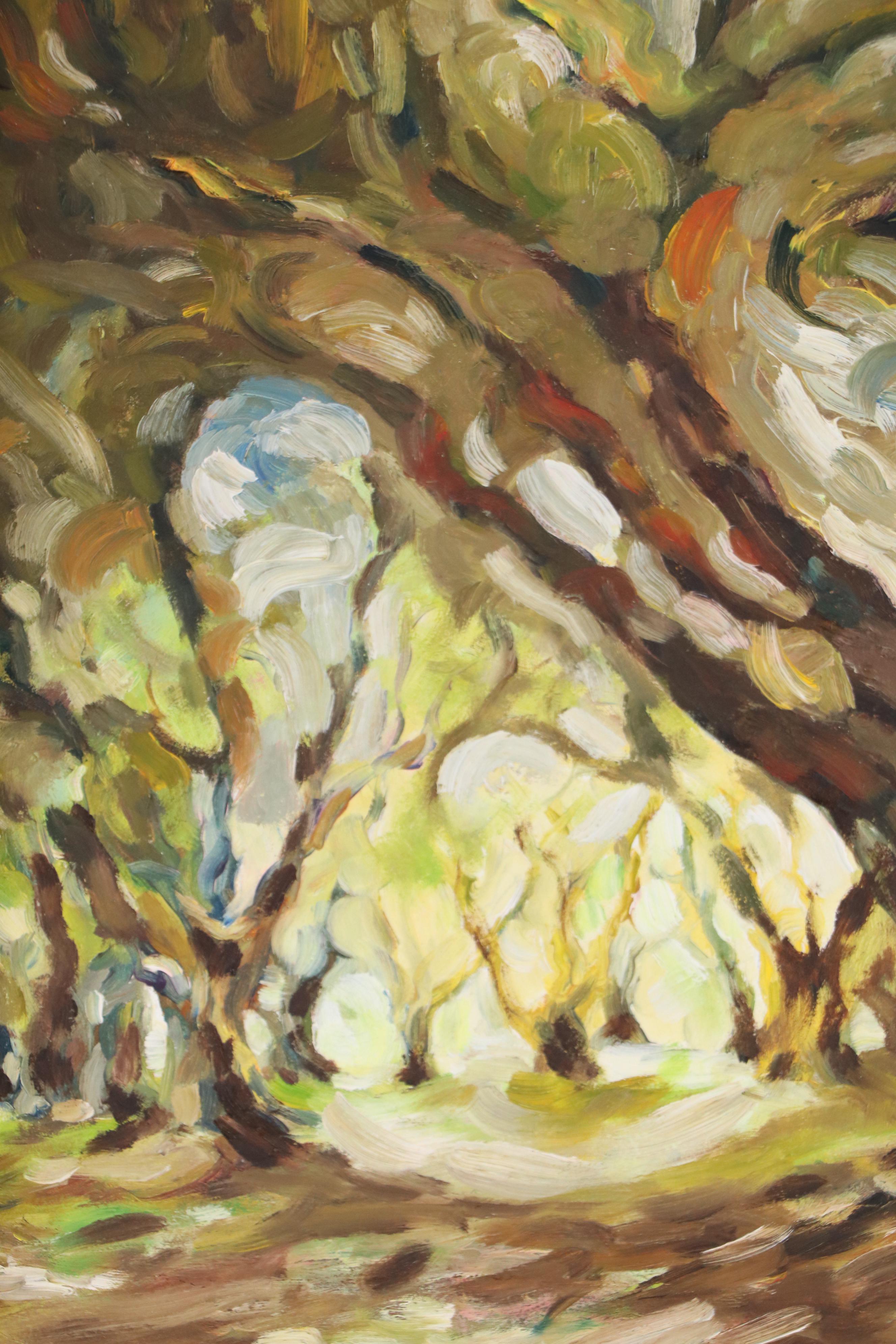 Marina Ivanova Wooded Landscape Oil Painting "Olive Grove," 2020