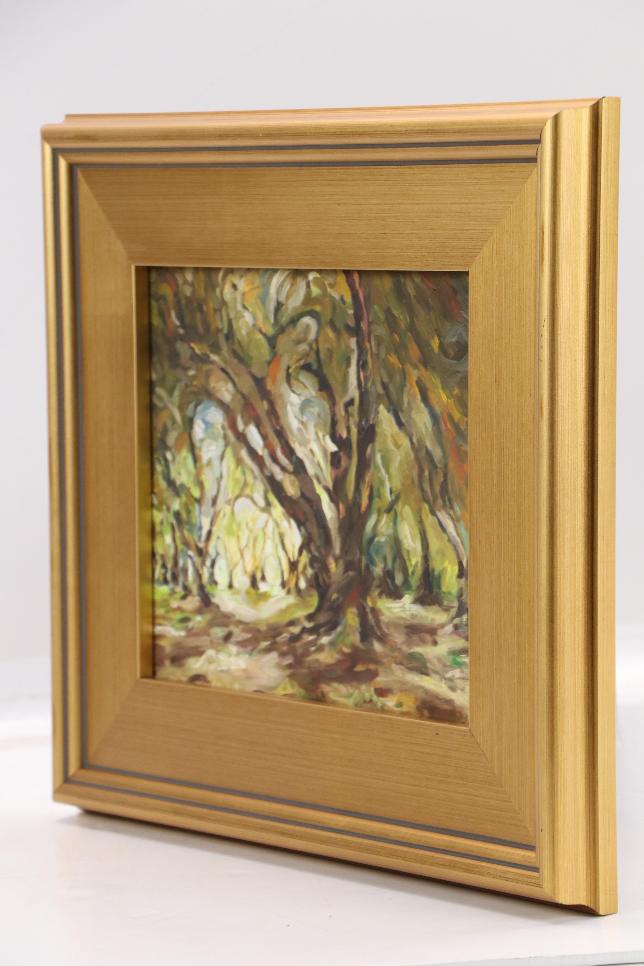 Marina Ivanova Wooded Landscape Oil Painting "Olive Grove," 2020