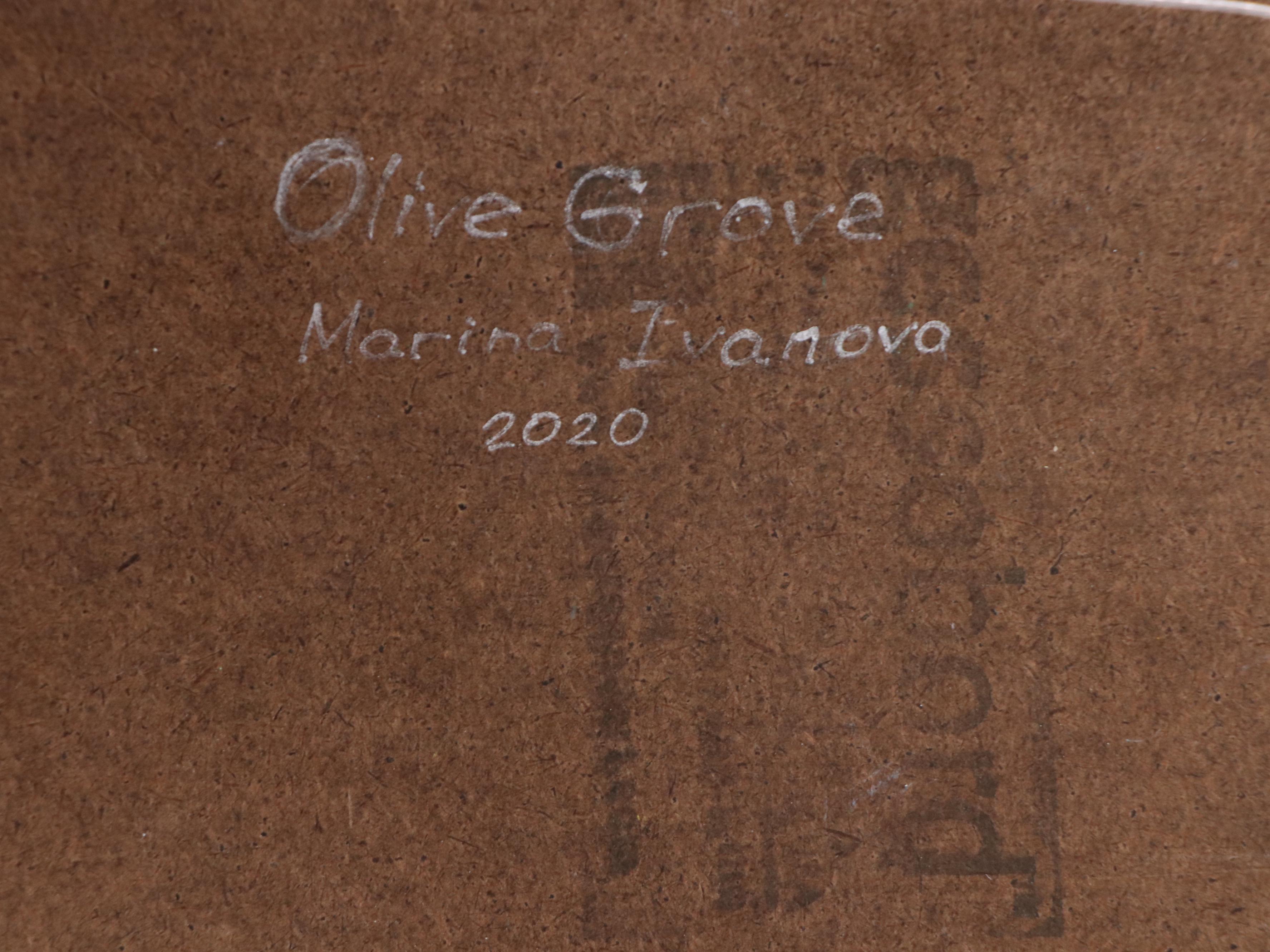 Marina Ivanova Wooded Landscape Oil Painting "Olive Grove," 2020