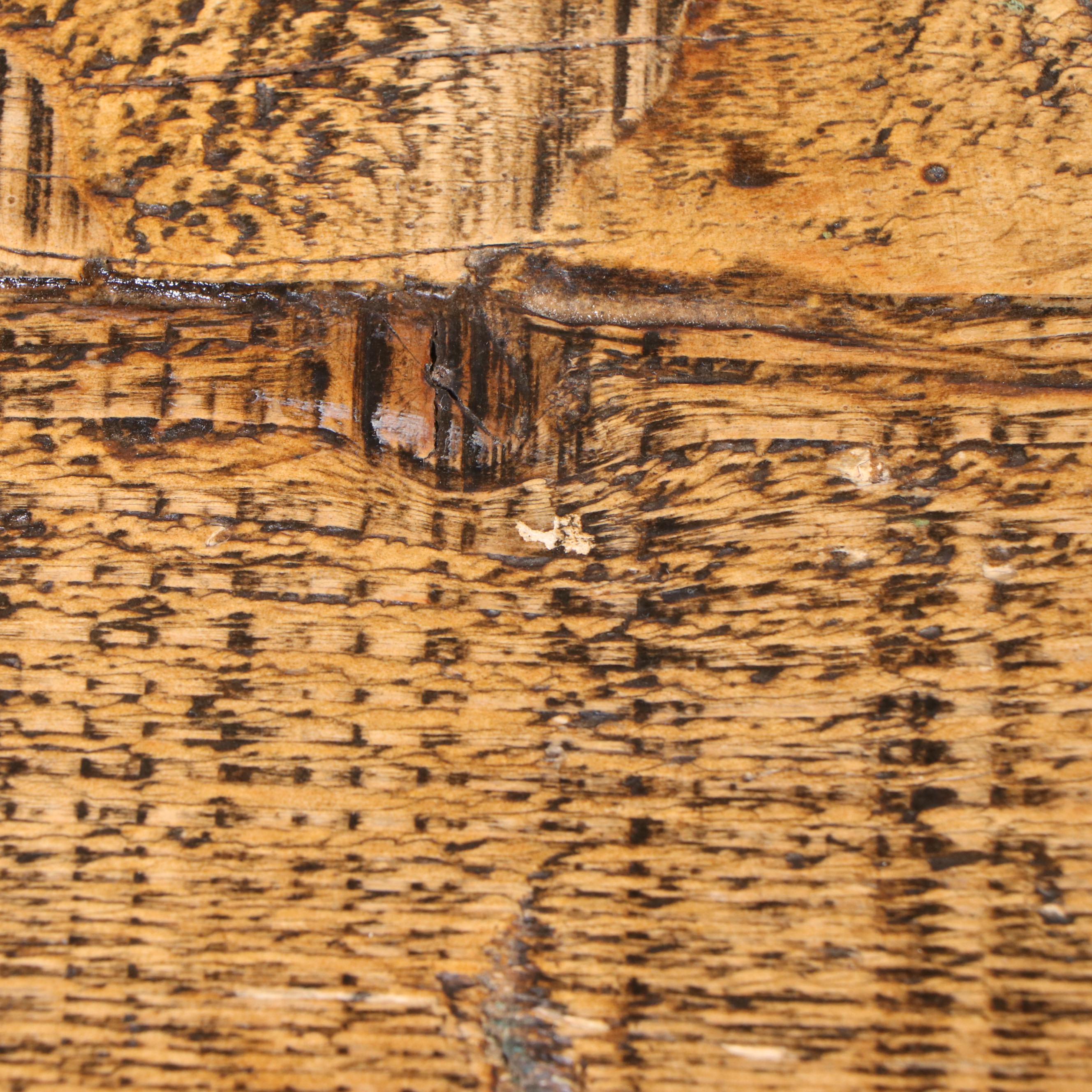 Contemporary Wood Plank Coffee Table