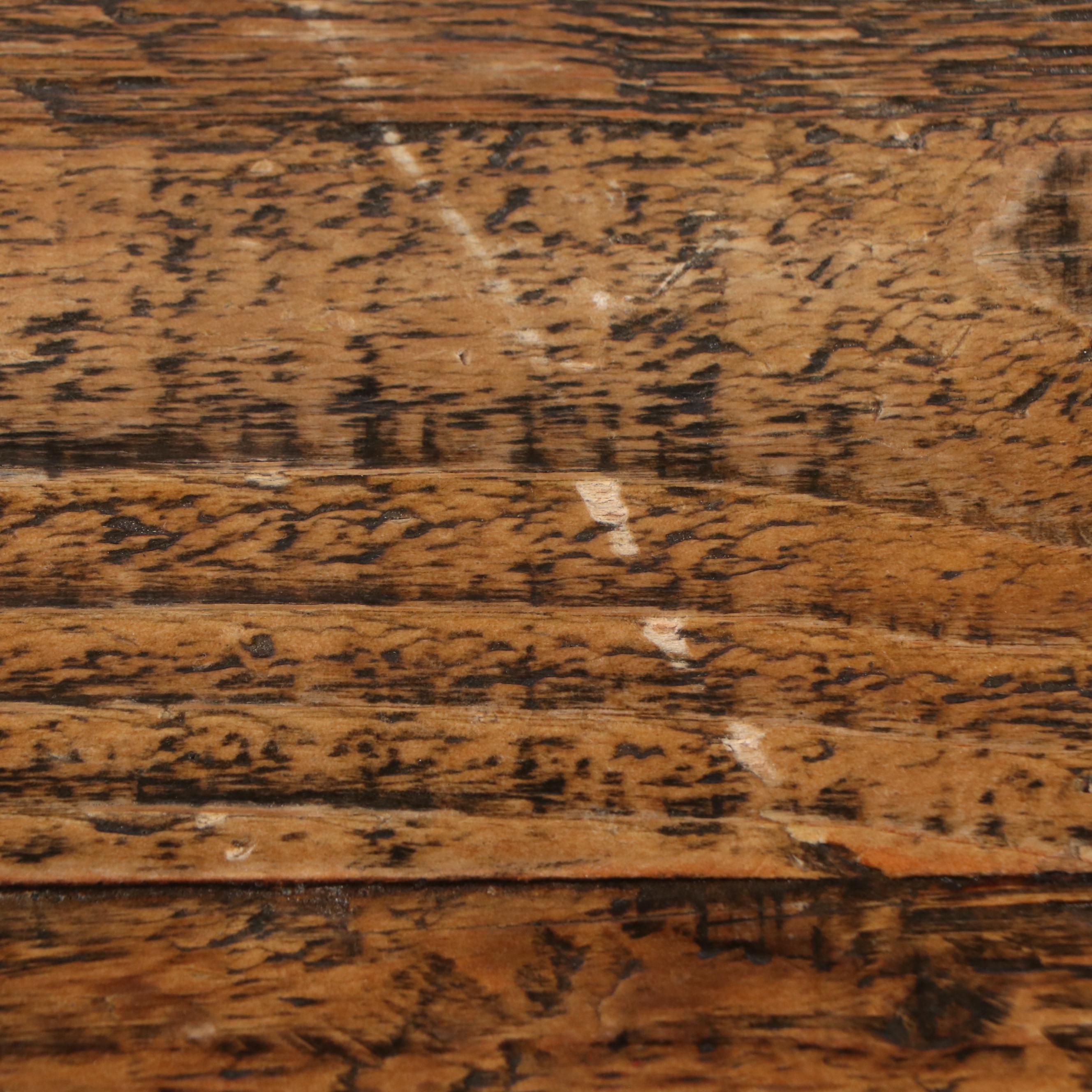 Contemporary Wood Plank Coffee Table